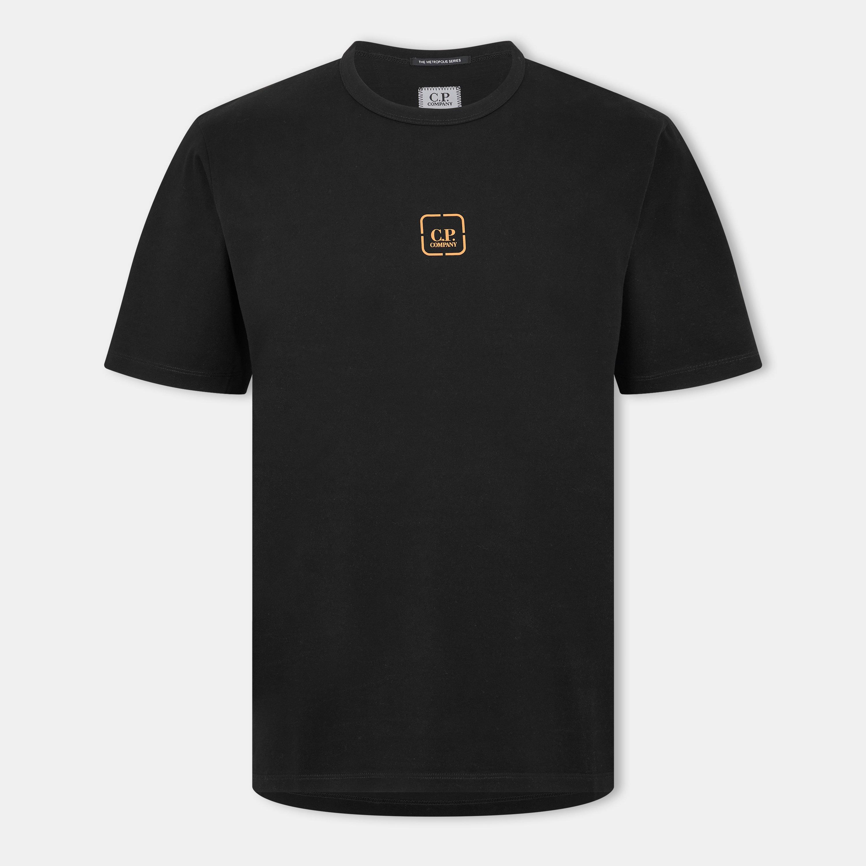 Black 999 - CP Company Metropolis - Back Logo T-Shirt - 1