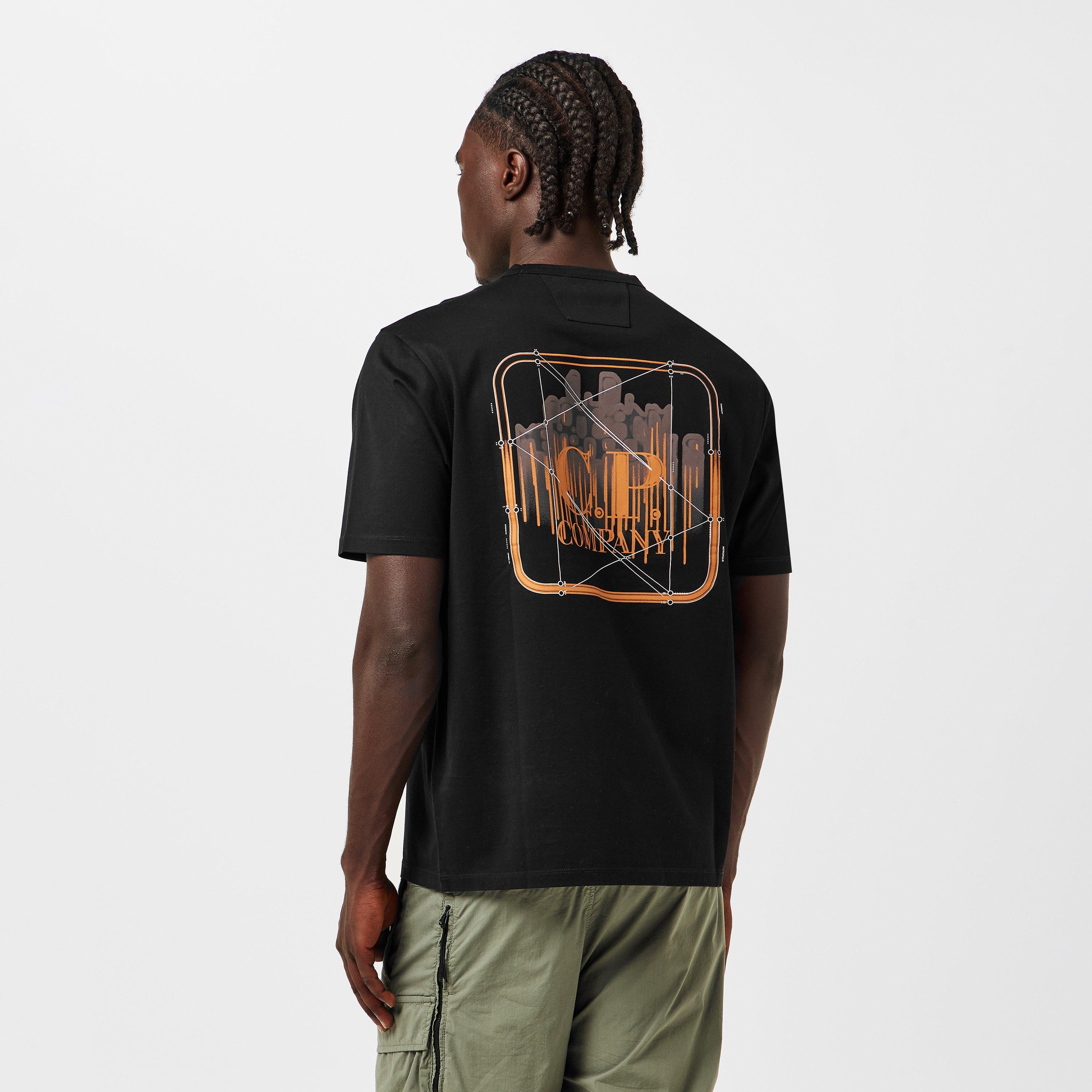 Black 999 - CP Company Metropolis - Back Logo T-Shirt - 4