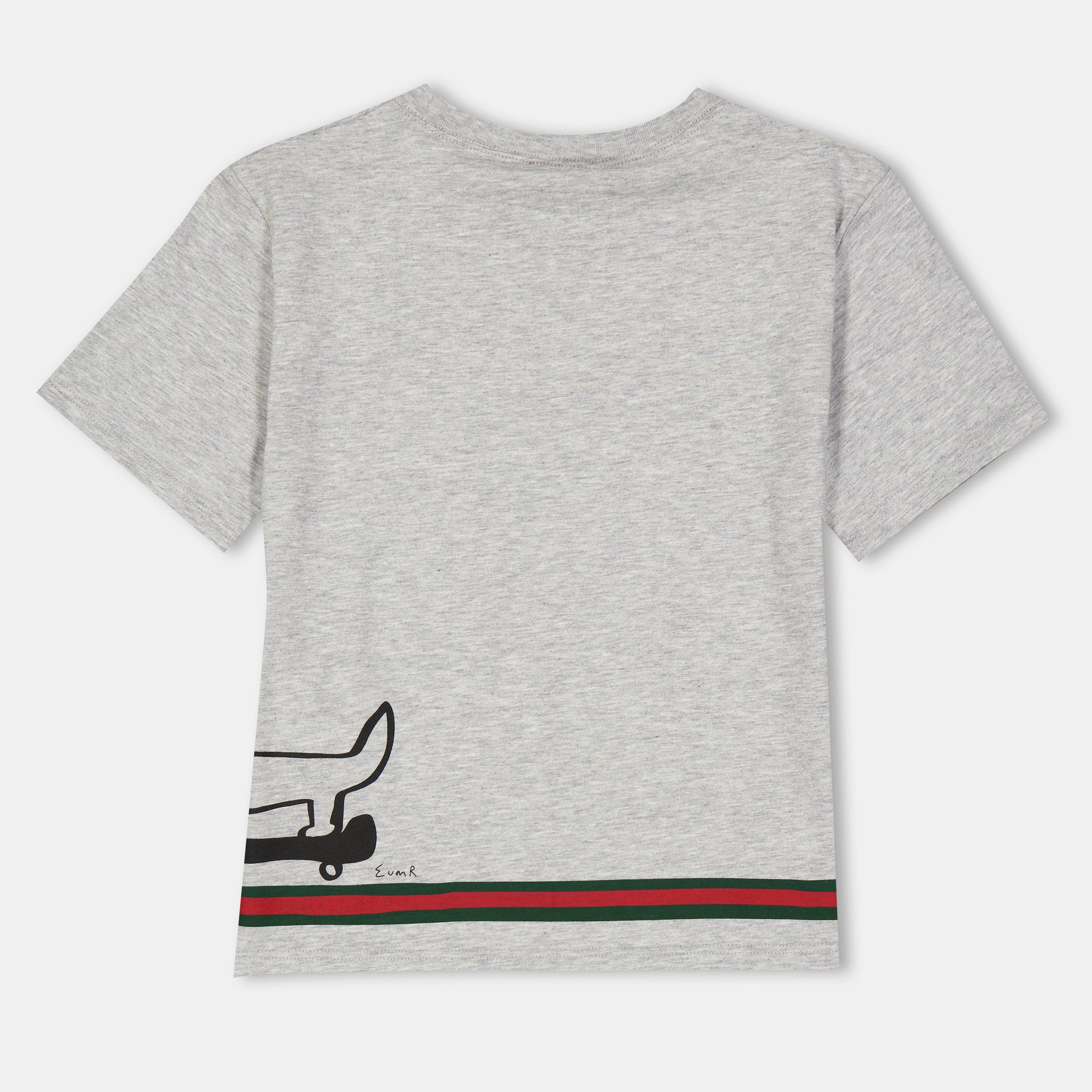Grey 1183 - Gucci - Unisex Regular Fit Kids T-Shirt - 2
