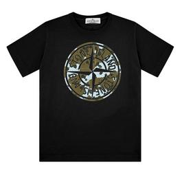 Stone Island Junior Graphic Camo T Shirt