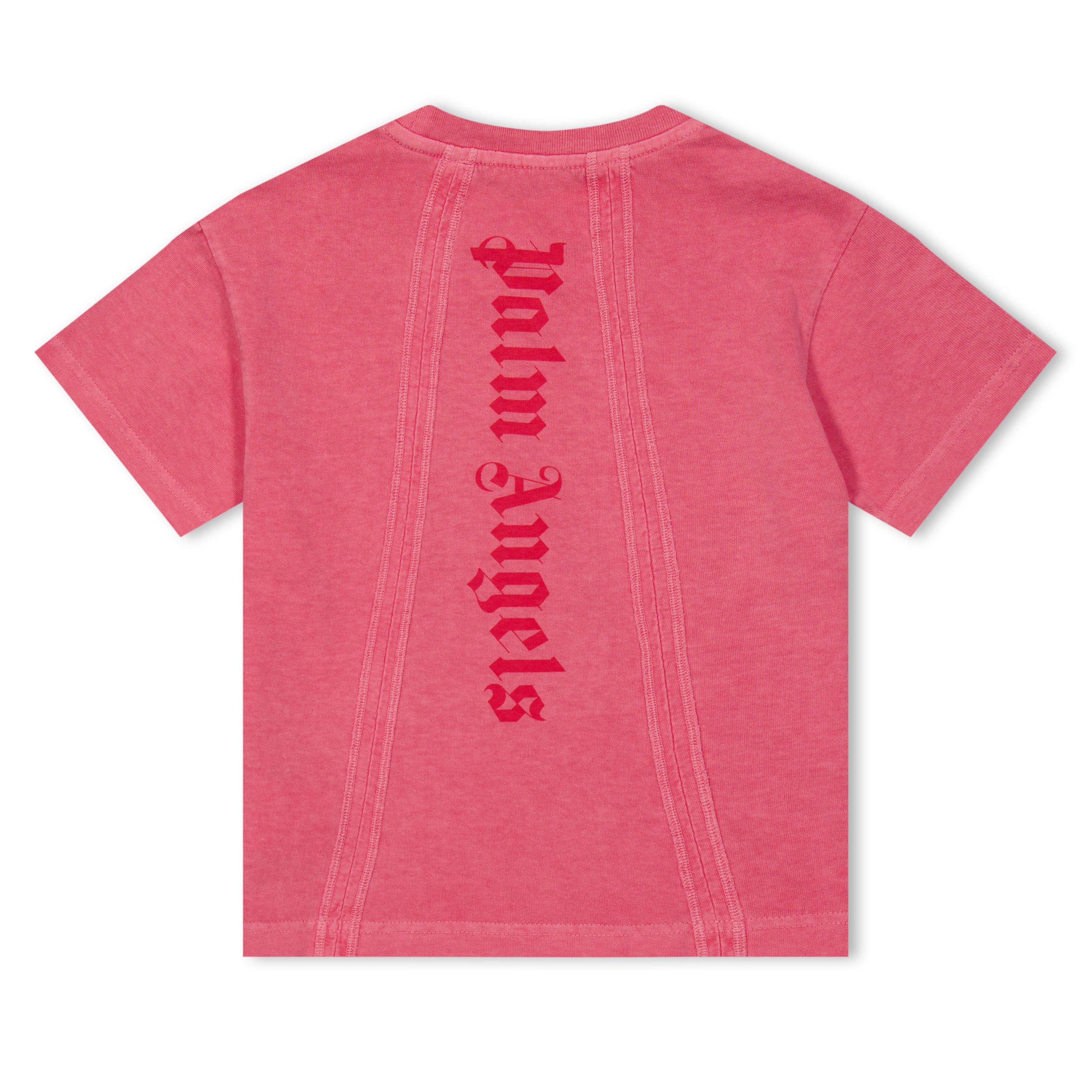 Pink 2929 - Palm Angels - Kids' Faded Logo Regular Fit T-Shirt - 2