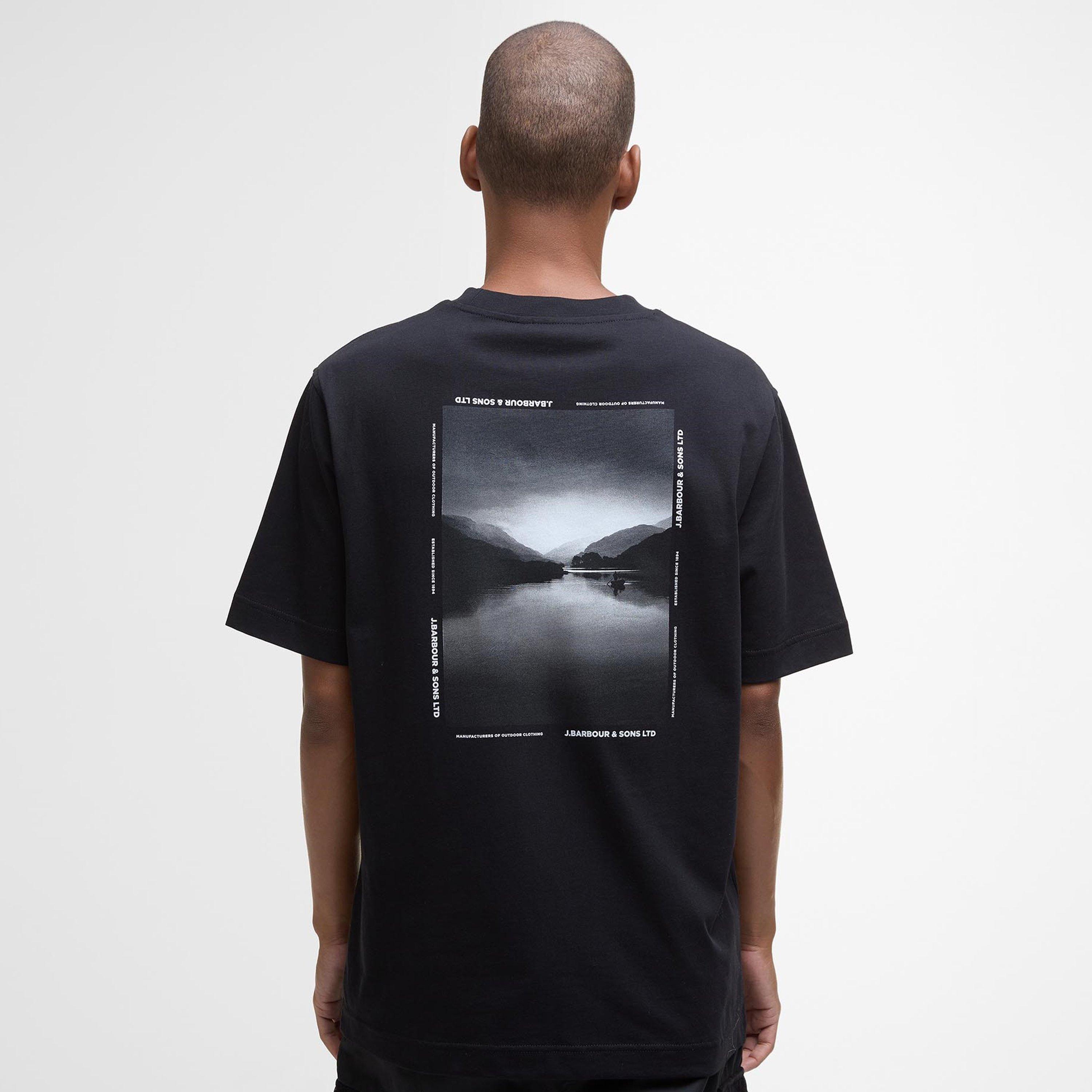 Black BK31 - Barbour - Mens Parkend Graphic T-Shirt - 3