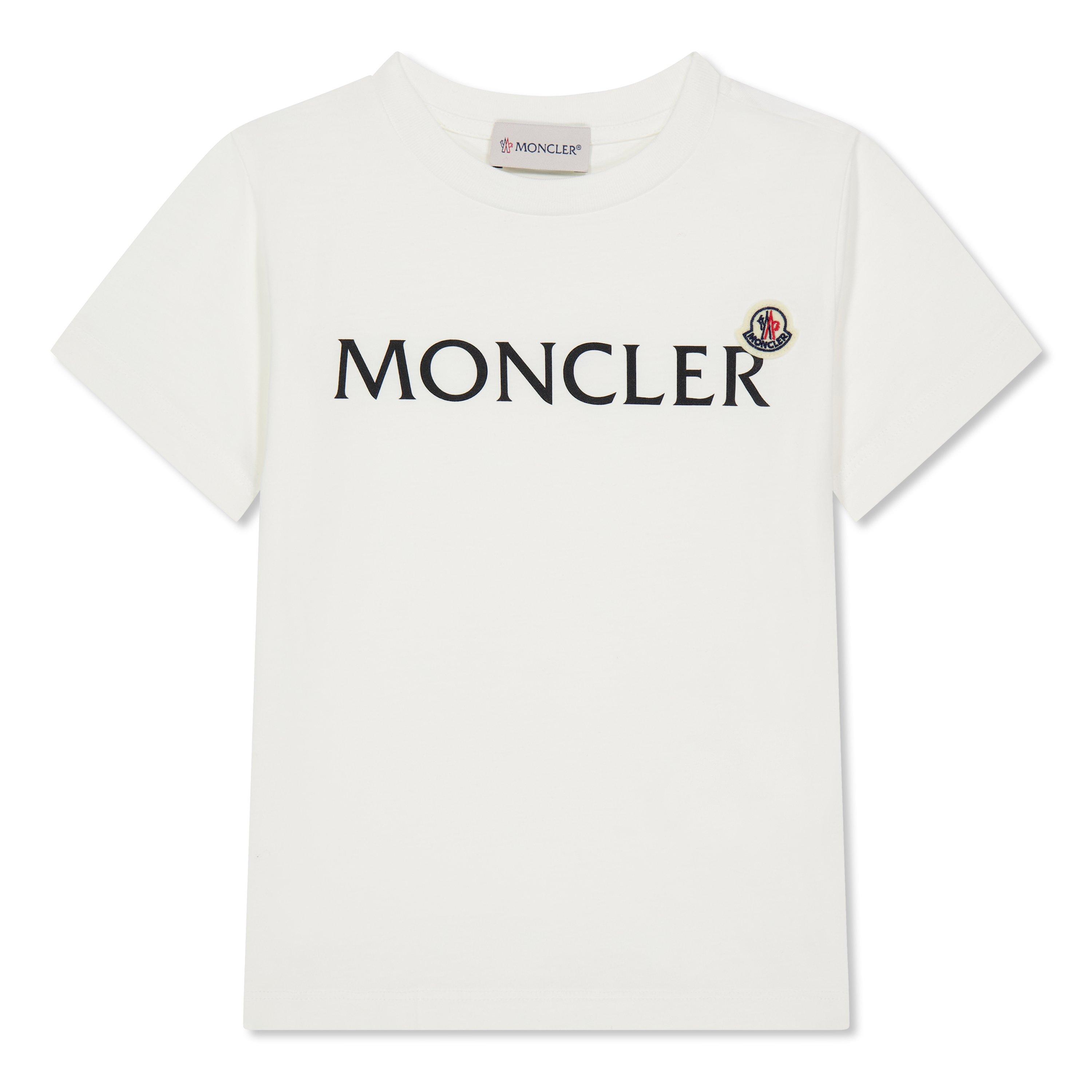 White 034 - Moncler - Embroidered Logo T-Shirt Juniors - 1