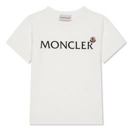 Moncler Embroidered Logo T Shirt Juniors