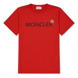 Moncler Embroidered Logo T Shirt Juniors