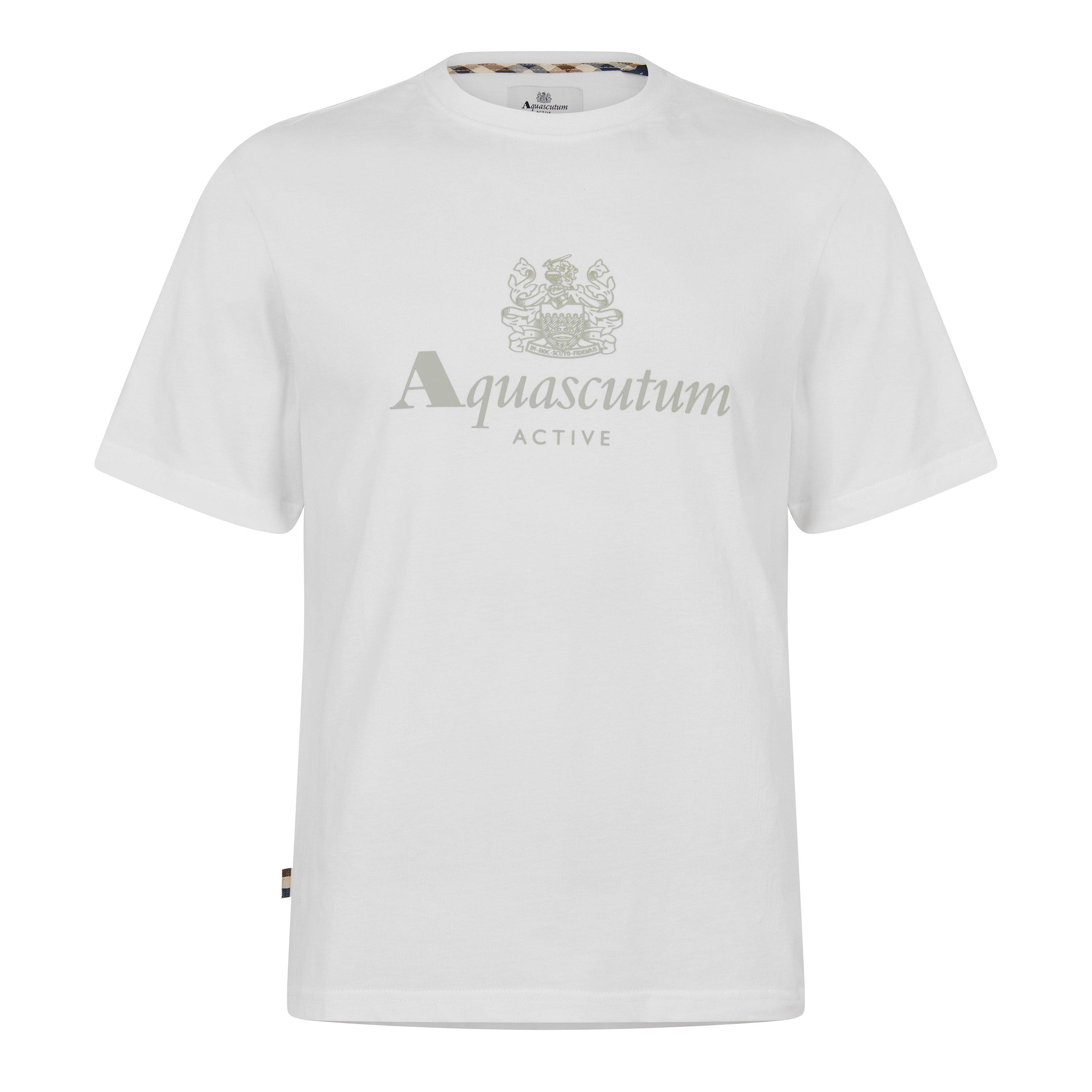 Aquascutum Men's T-Shirt - Old White - Small