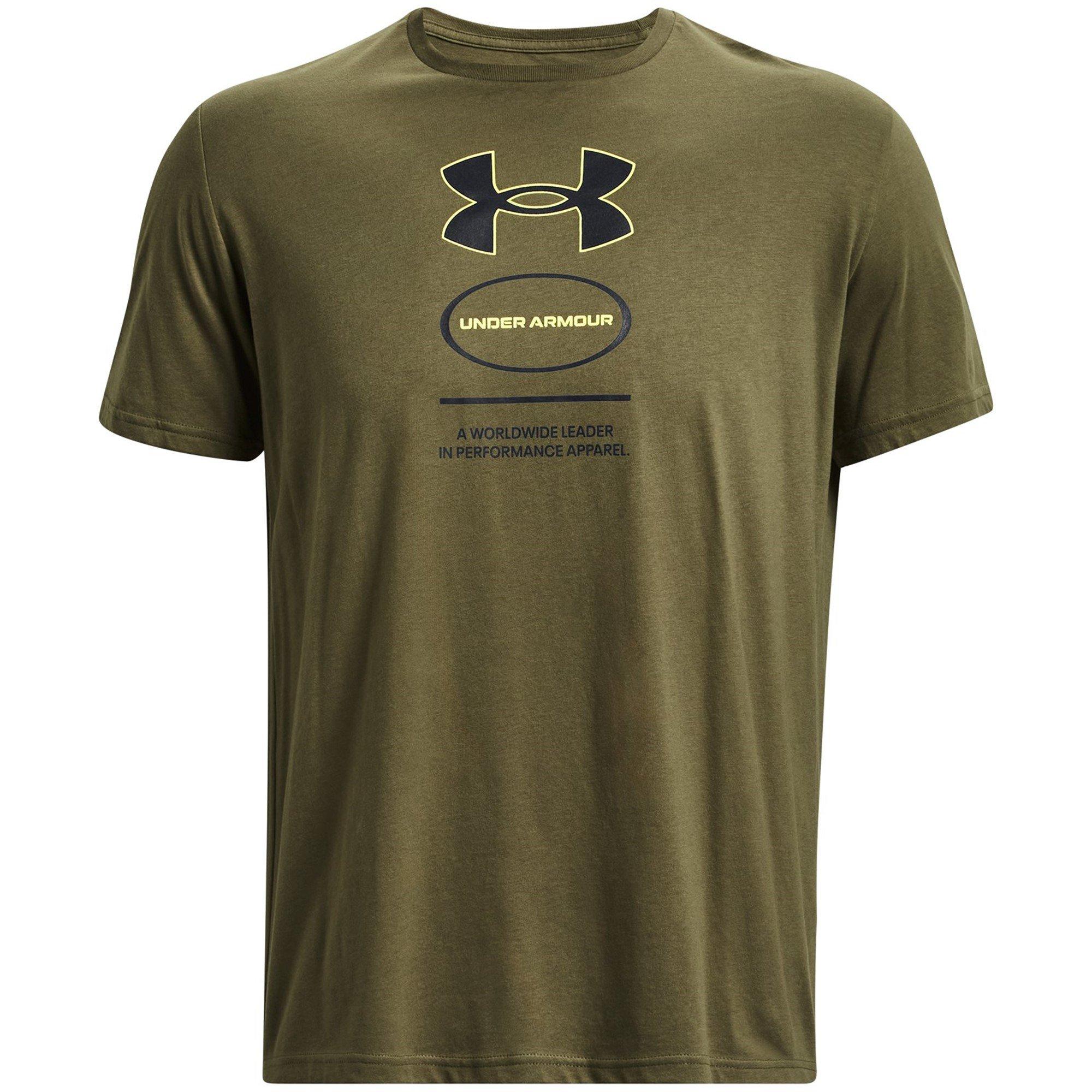 Marine Grn/Blk - Under Armour - Branded Gel Stack Regular Fit T-Shirt - 1