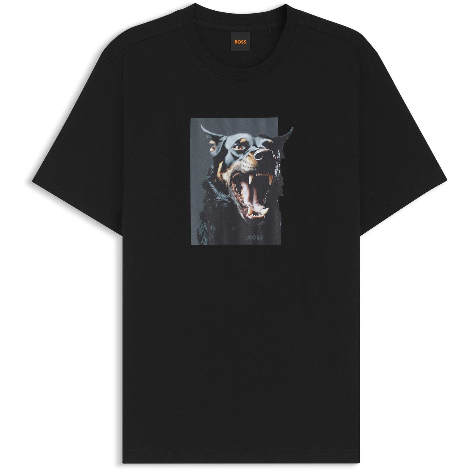 Black 001 - Boss - Mens Doberman T-Shirt