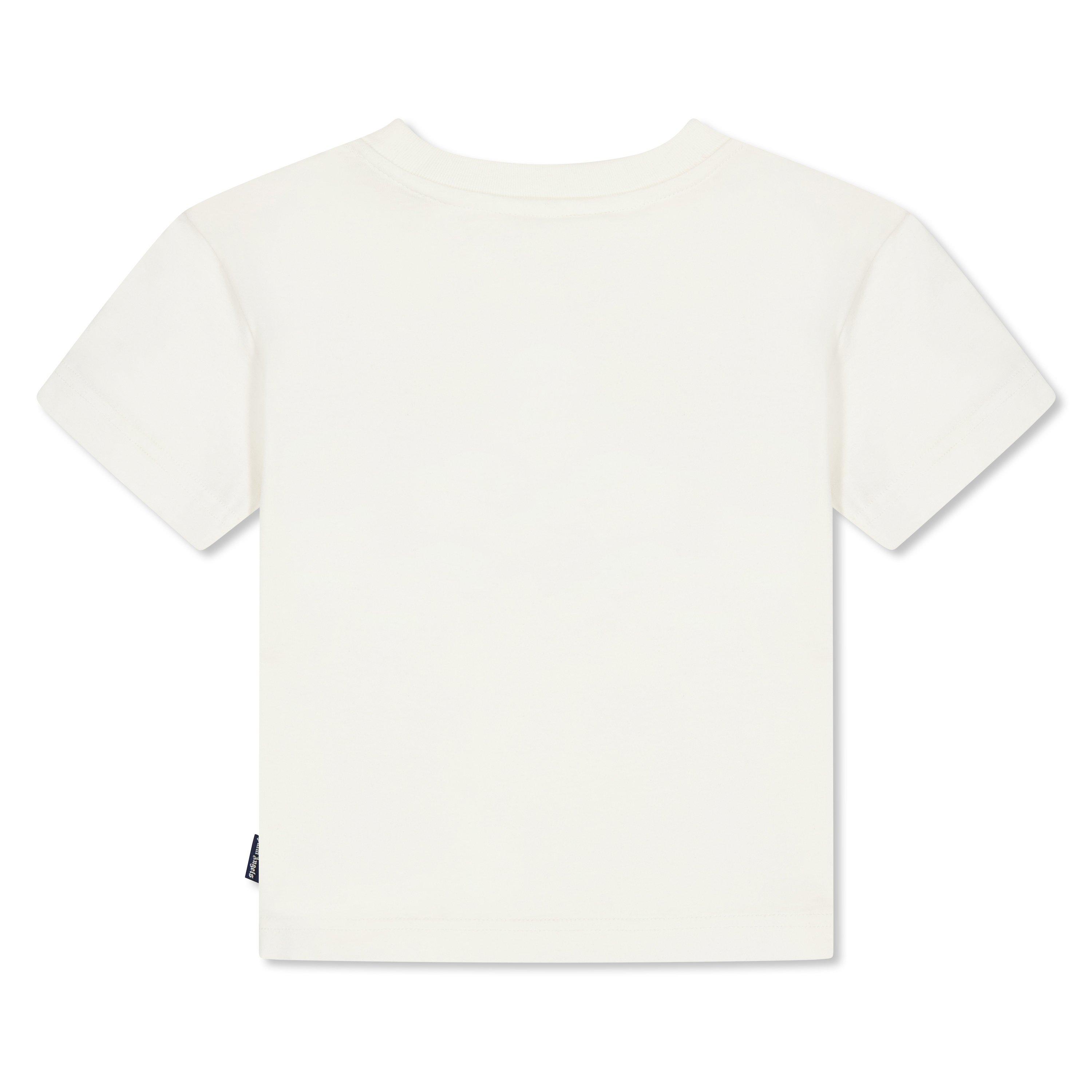 White/Black - Palm Angels - Unisex Kids' Spray T-Shirt - 2