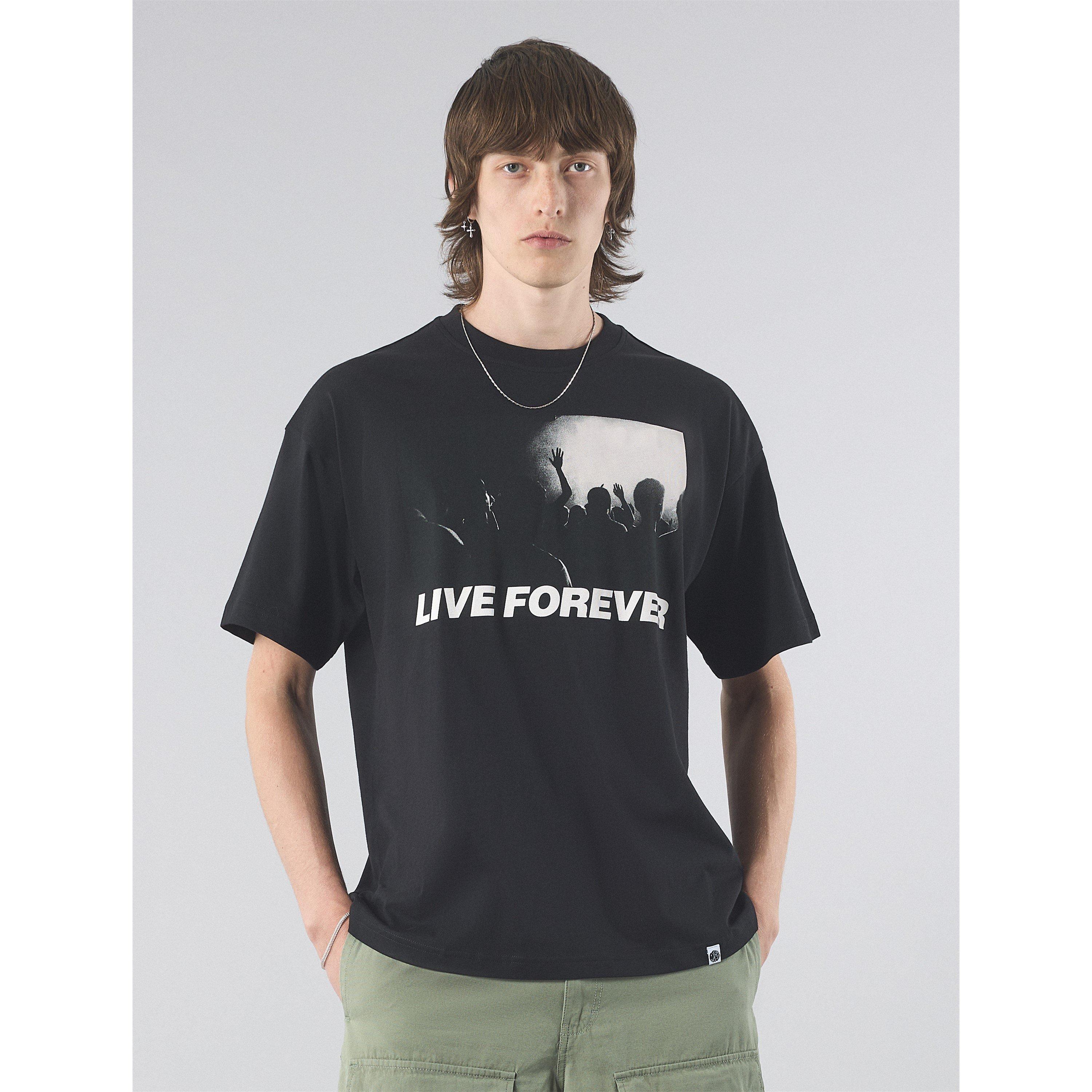 Schwarz - Pretty Green - Men's PG Live Forever Regular Fit T-Shirt - 3