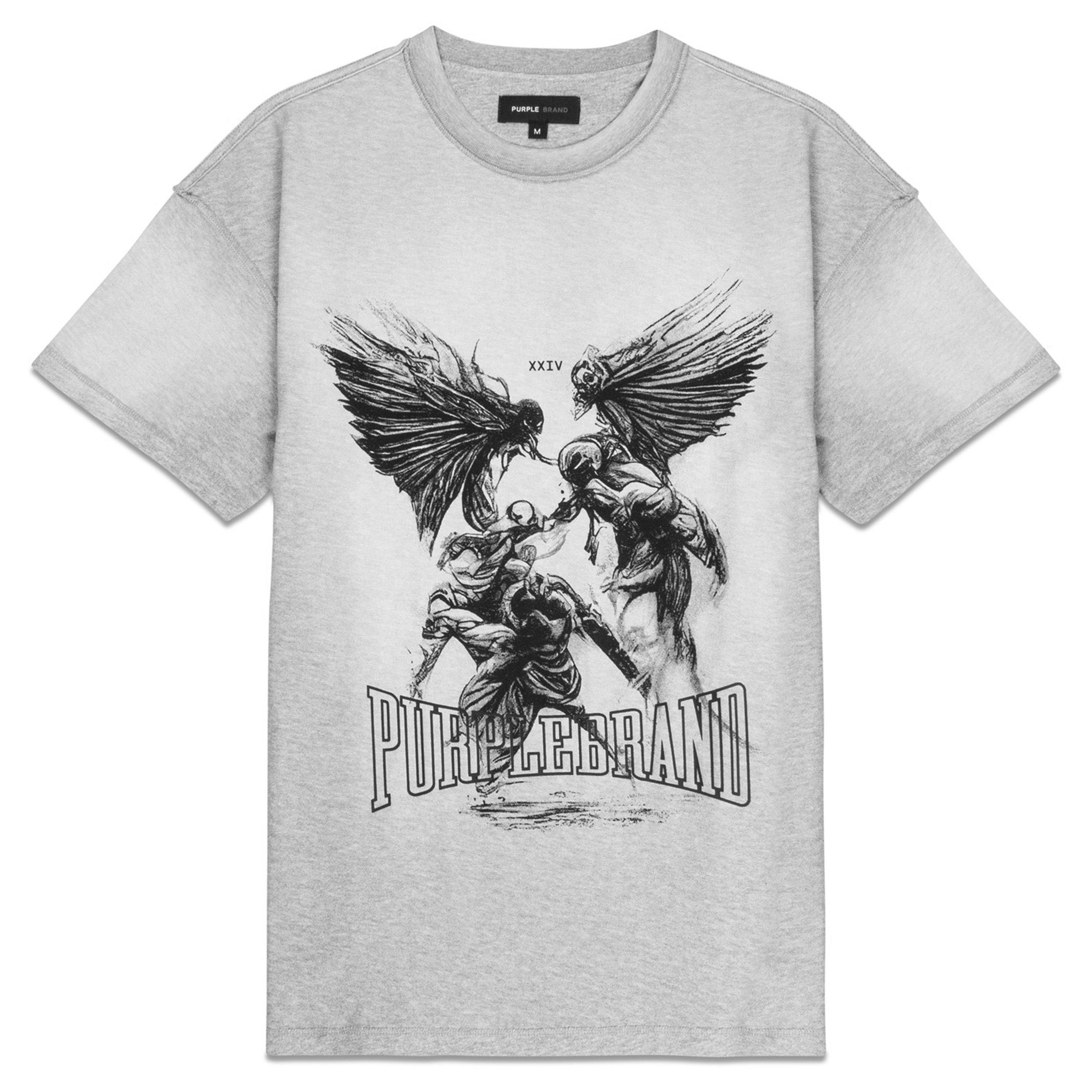 Heather - Purple Brand - Men's Regular Fit Graphic T-Shirt - 5