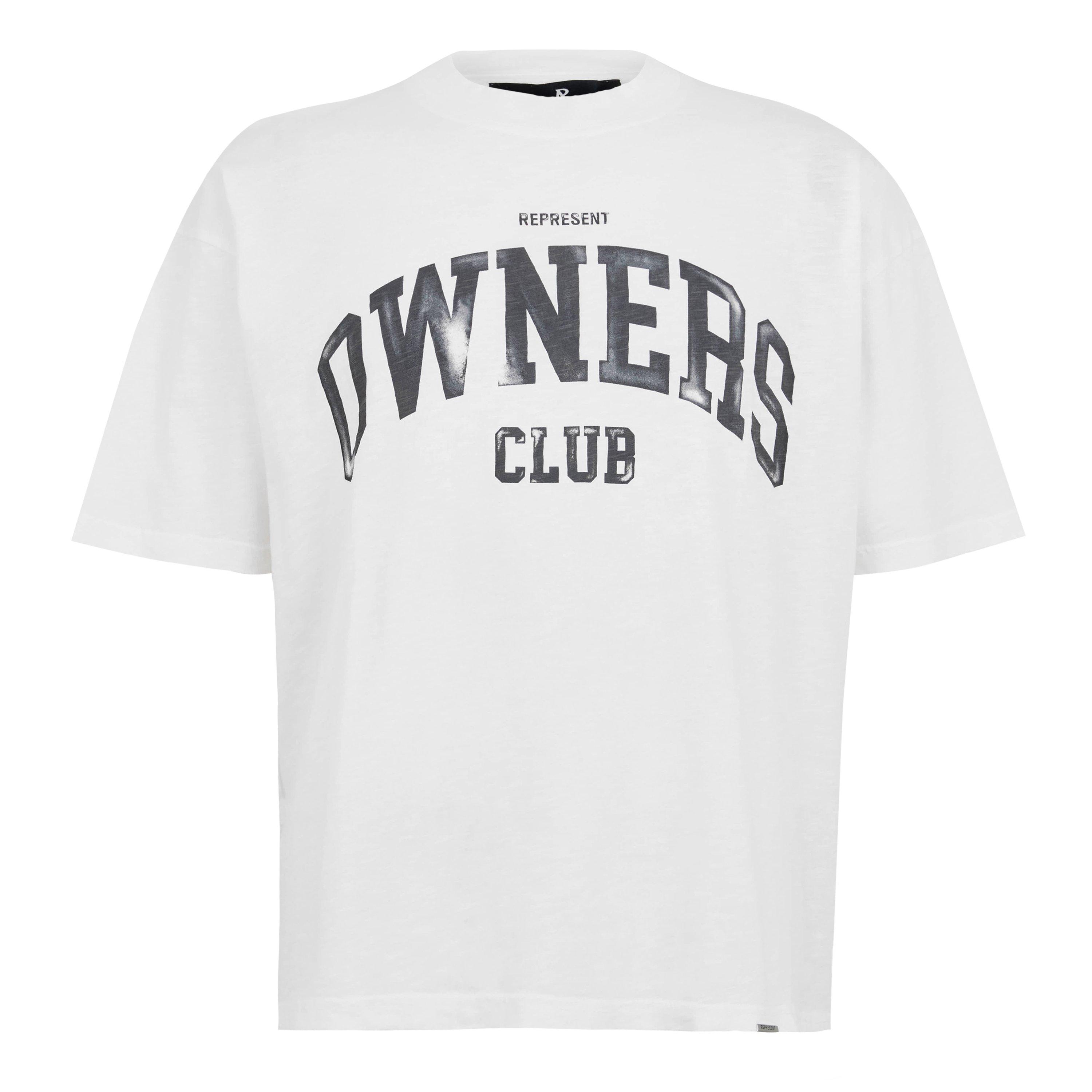Represent Mens Owners Club Oversized T-Shirt - Flat White - XL