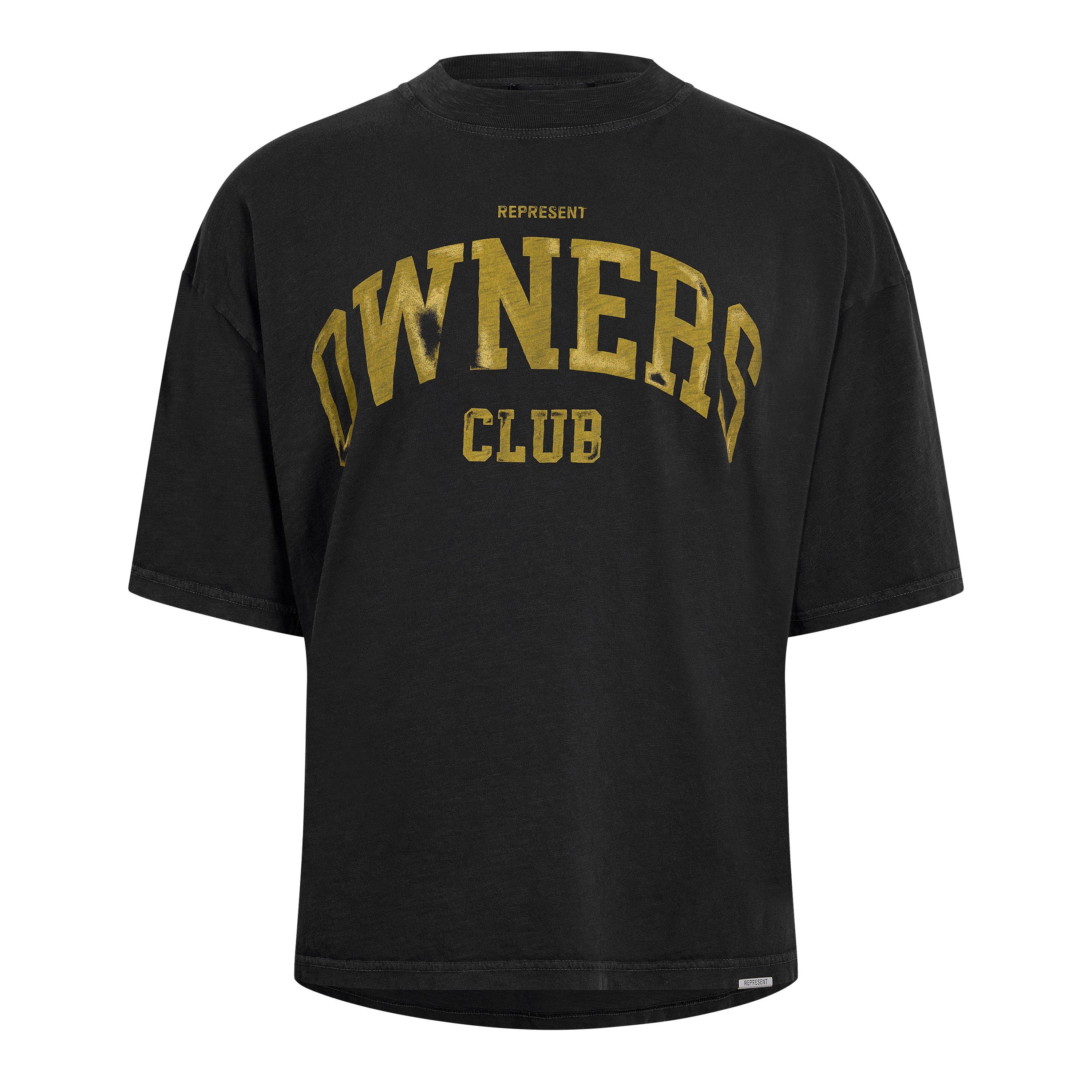Represent Mens Owners Club Oversized T-Shirt - Faded Black - XL