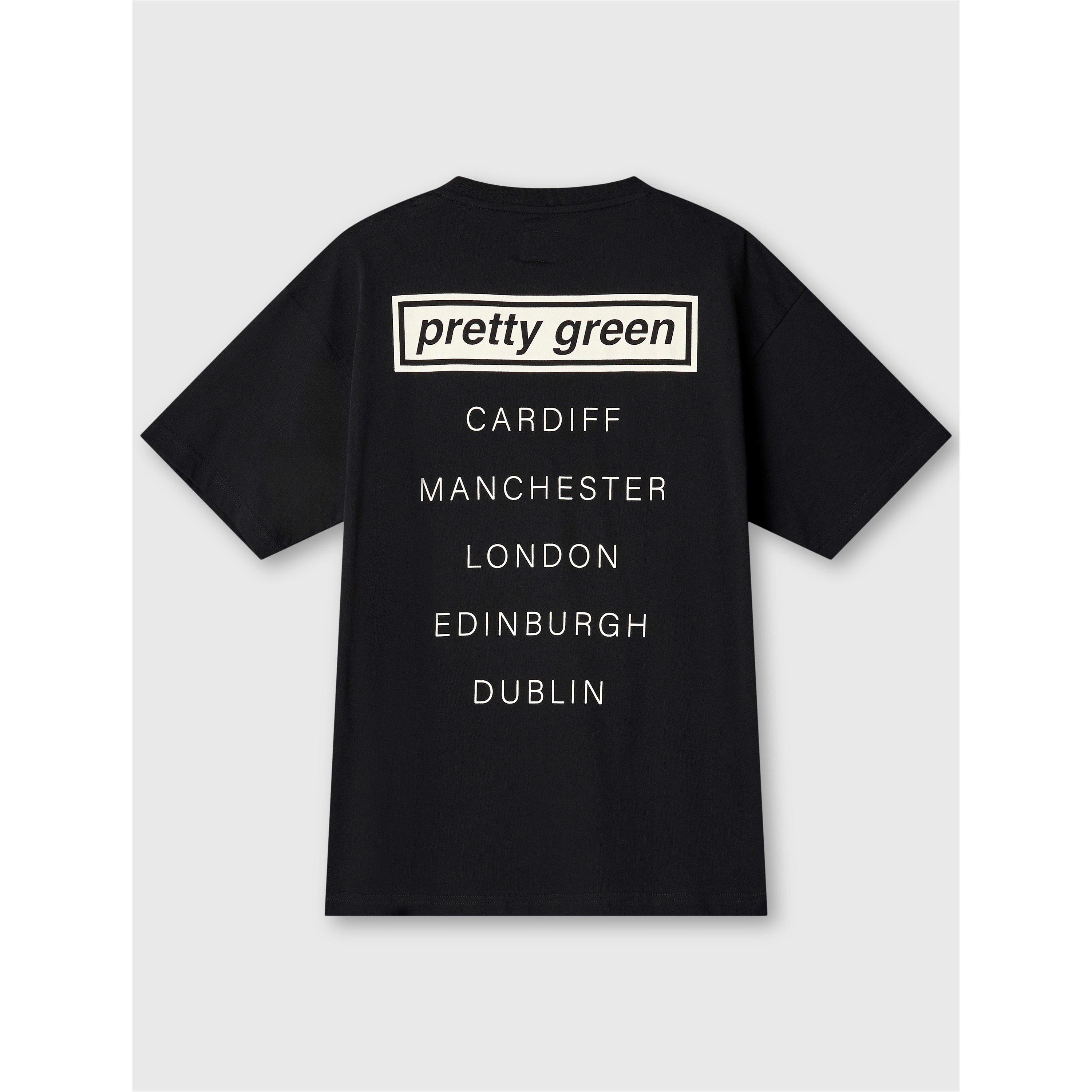 Preto - Pretty Green - Men&#x27;s PG Live Forever Tour Regular Fit T-Shirt - 2