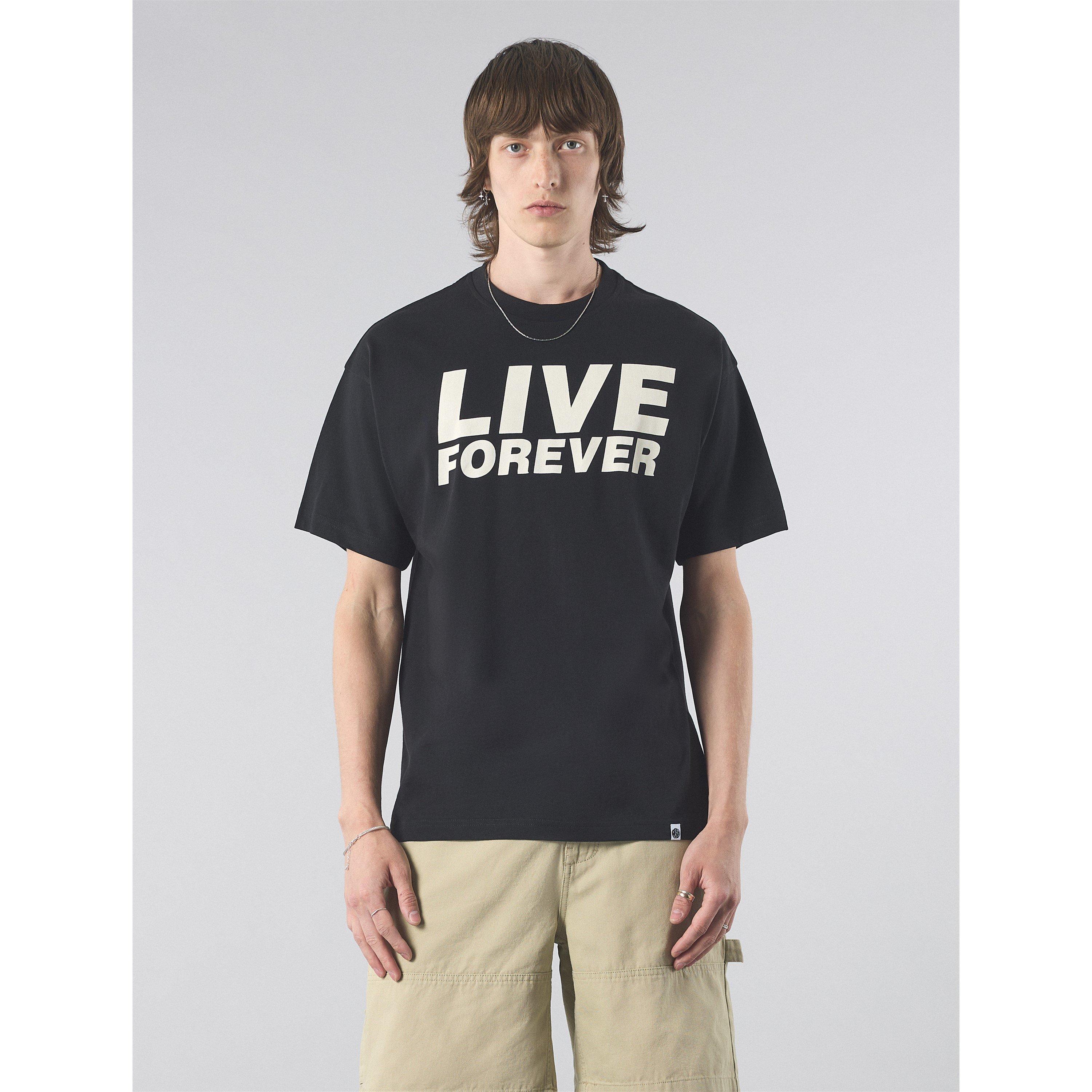 Preto - Pretty Green - Men&#x27;s PG Live Forever Tour Regular Fit T-Shirt - 3