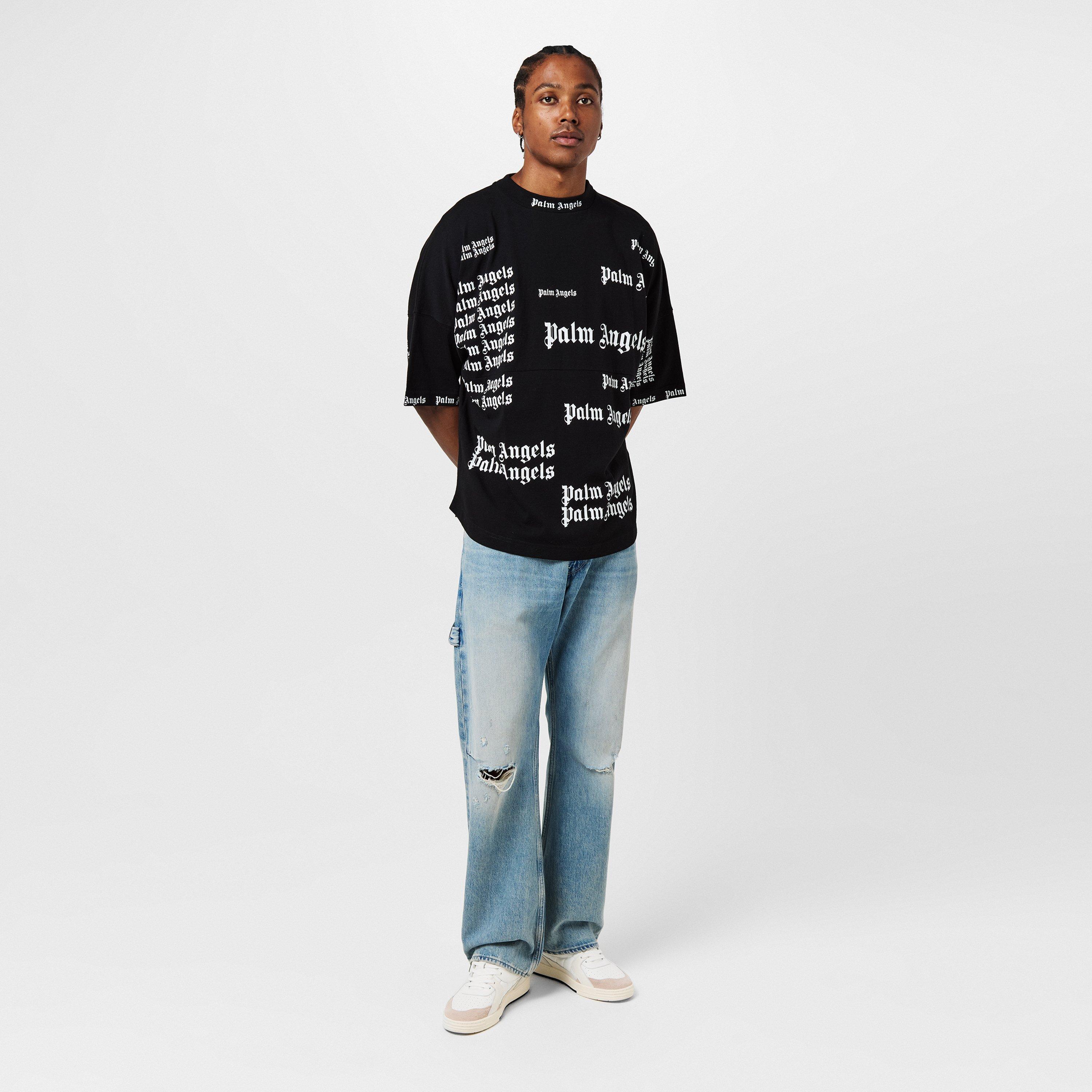 Black/White - Palm Angels - Ultra Logo T-Shirt - 6