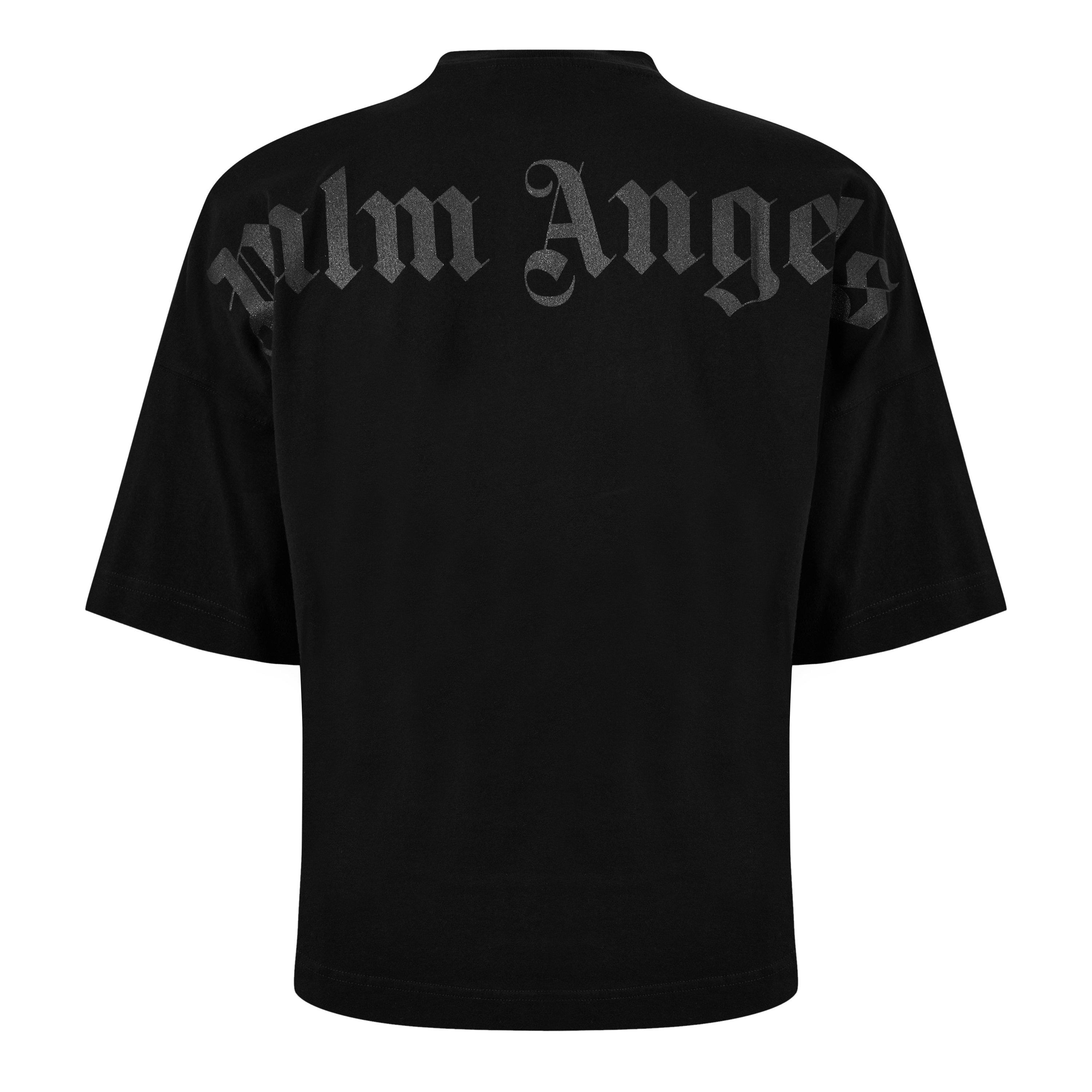 【PALM ANGELS】 Palm Classic LS Tee Sn99（送料込み） PALM ANGELS | Logo Print Cotton T-Shirt | Men | Black/White