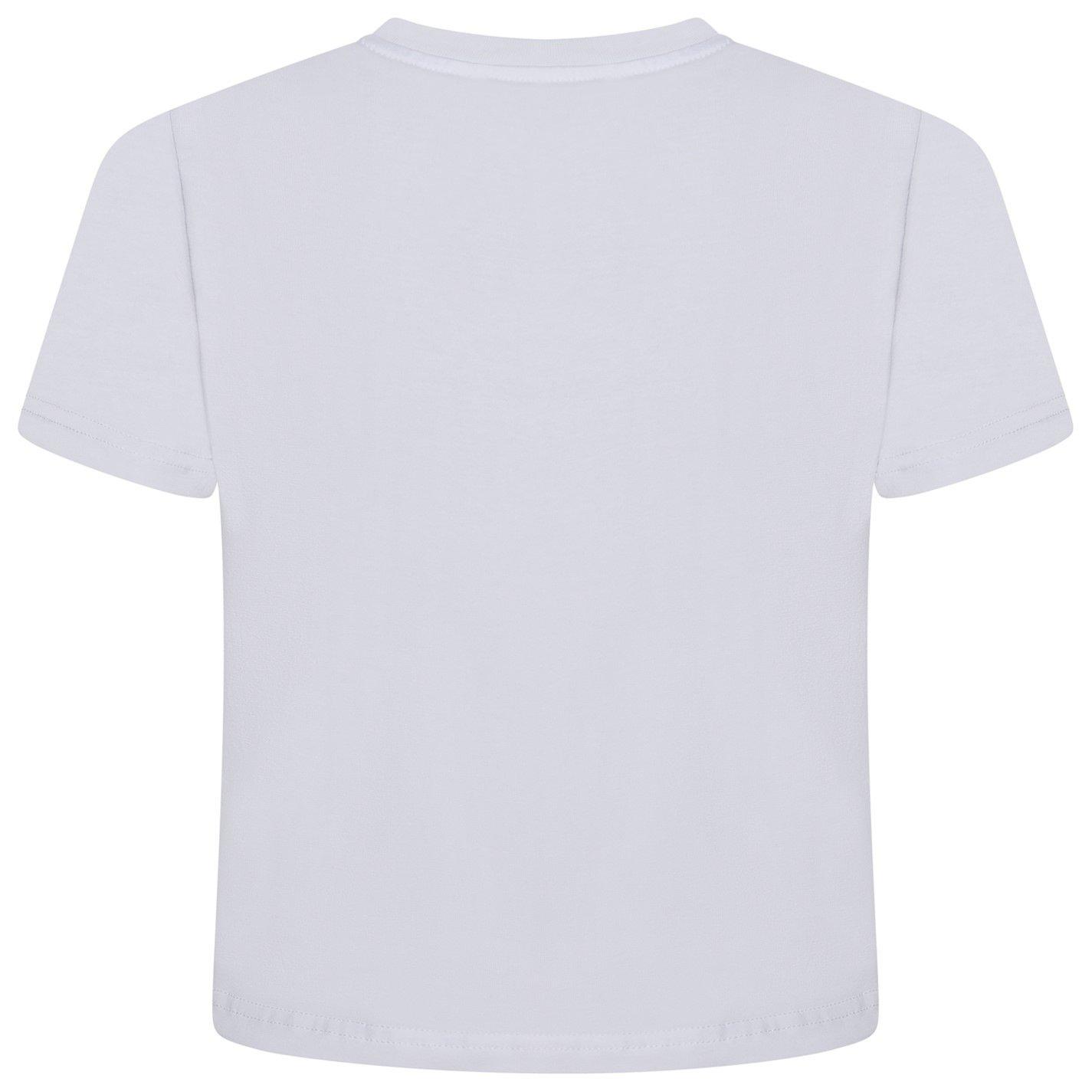  White - Gym King - Kids Script Jersey Fitted White T-Shirt - 5
