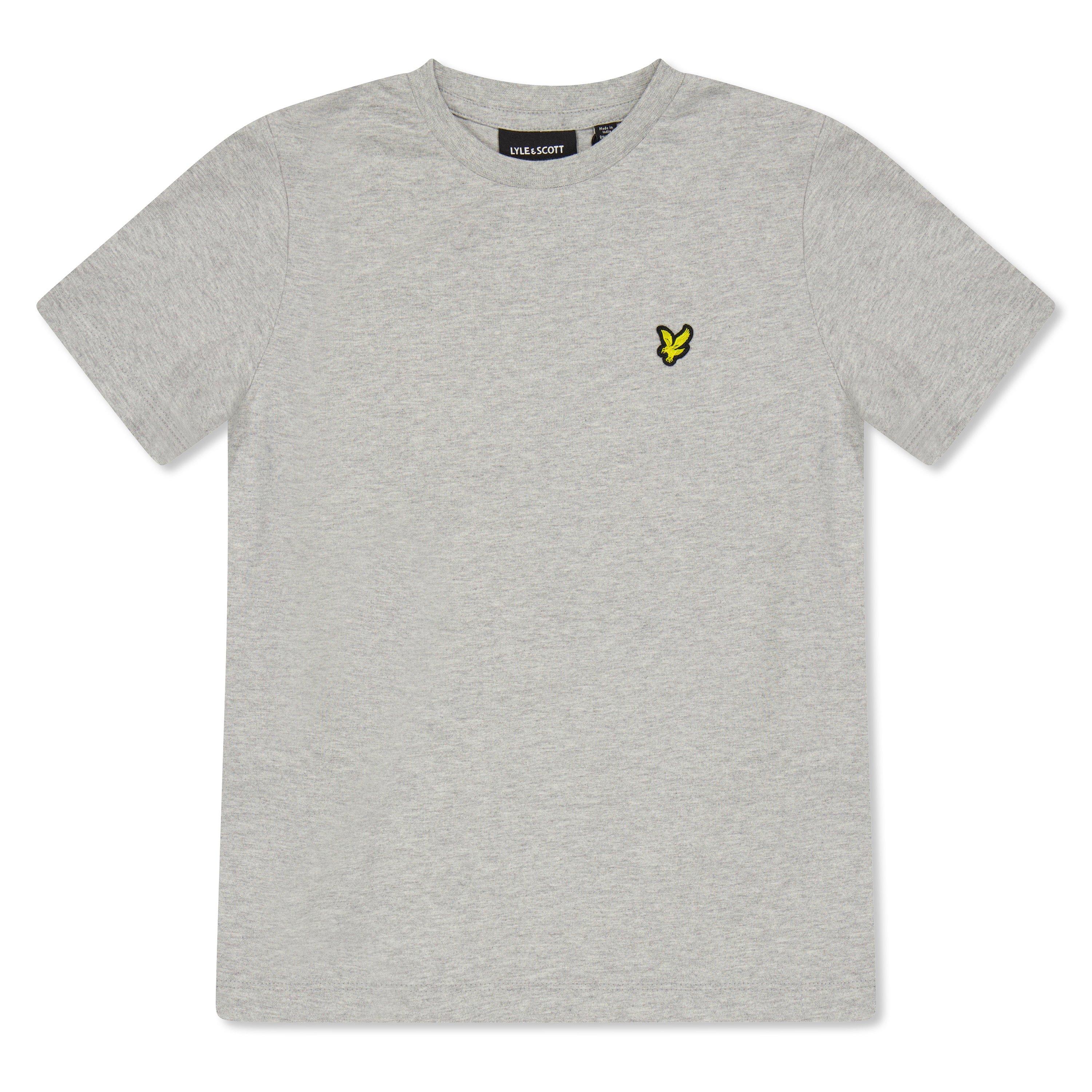 Lyle And Scott Boys Kids' T-Shirt - Grey Marl D24 - 10-11Y