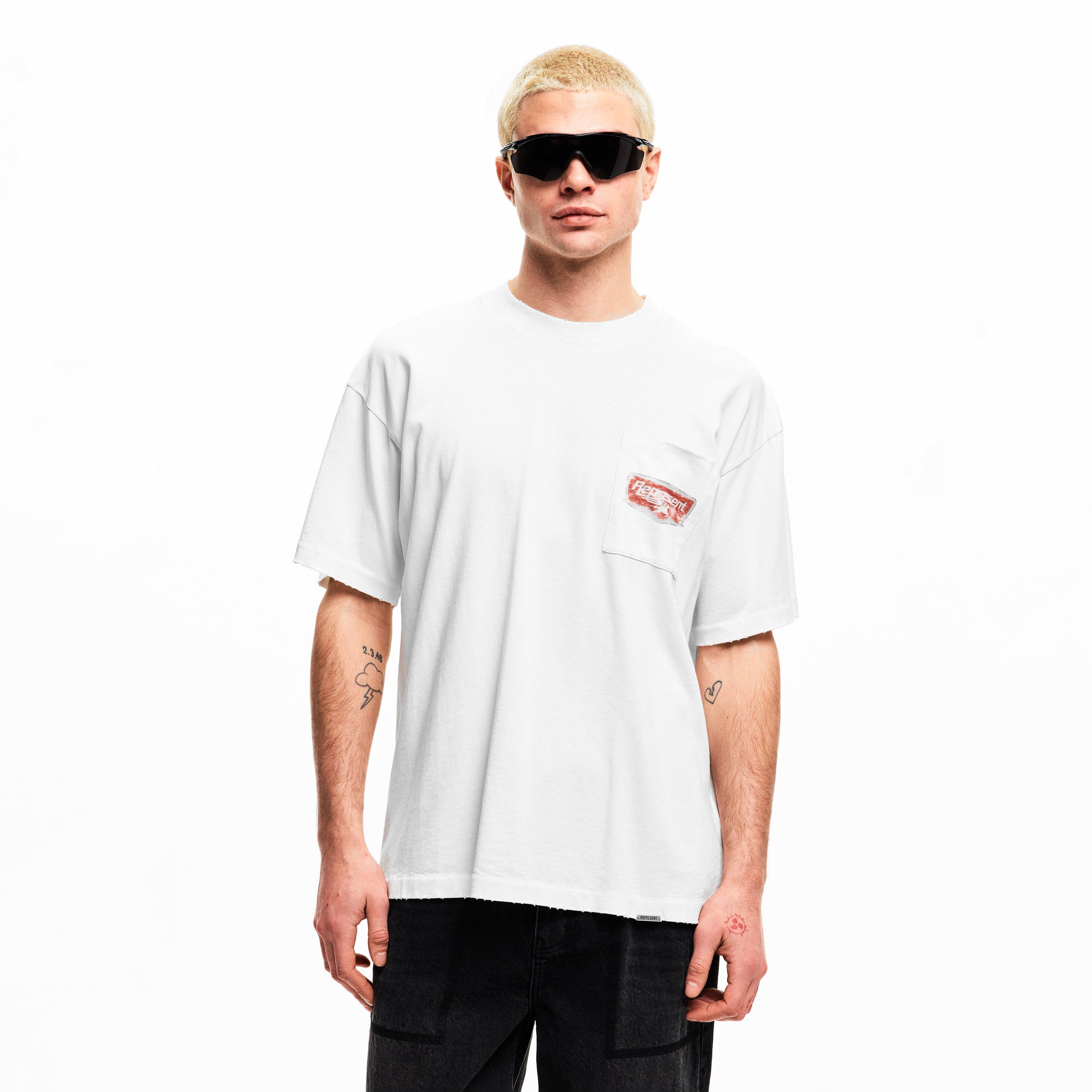 Flat White - Represent - Men's Oversized T-Shirt - 3