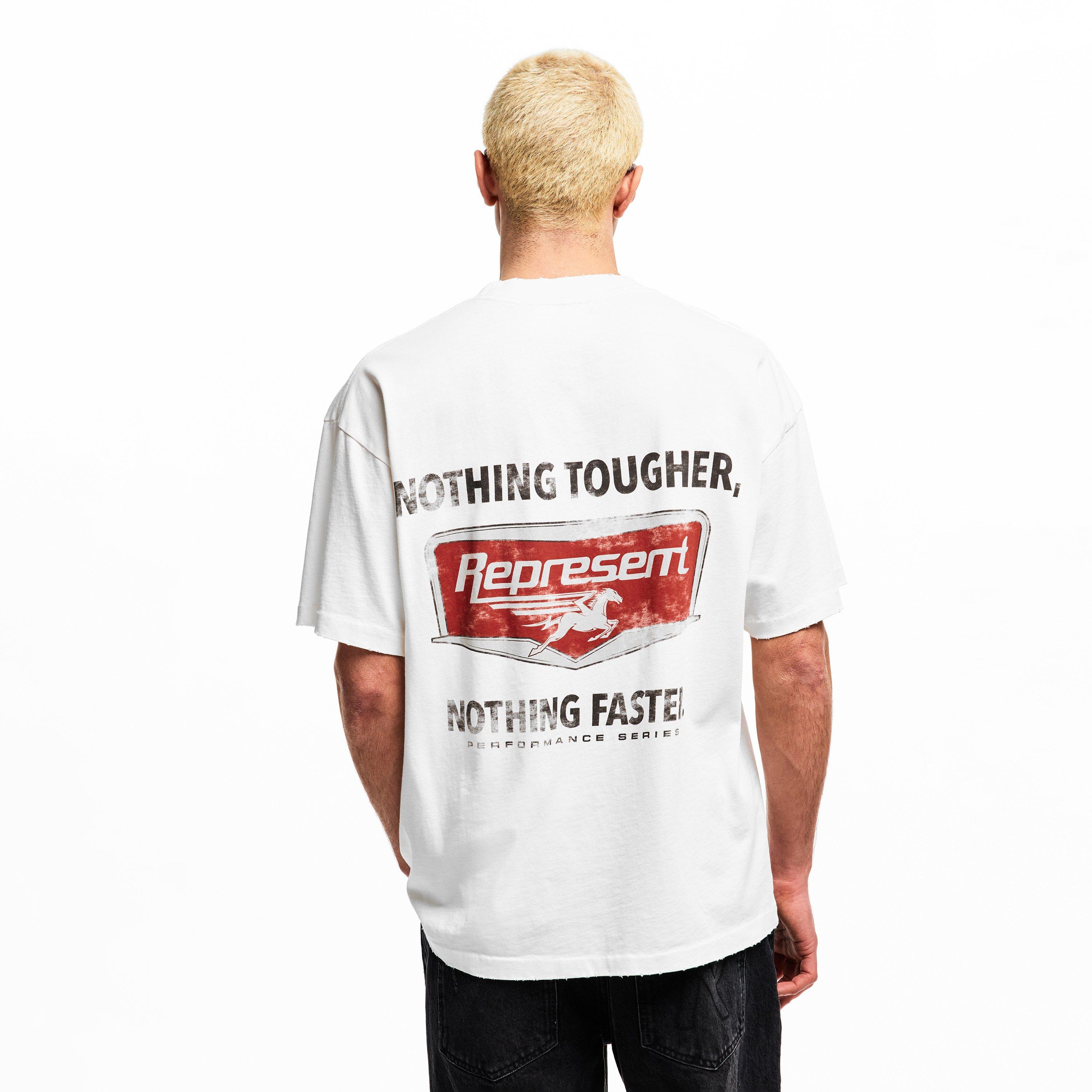 Flat White - Represent - Men's Oversized T-Shirt - 4