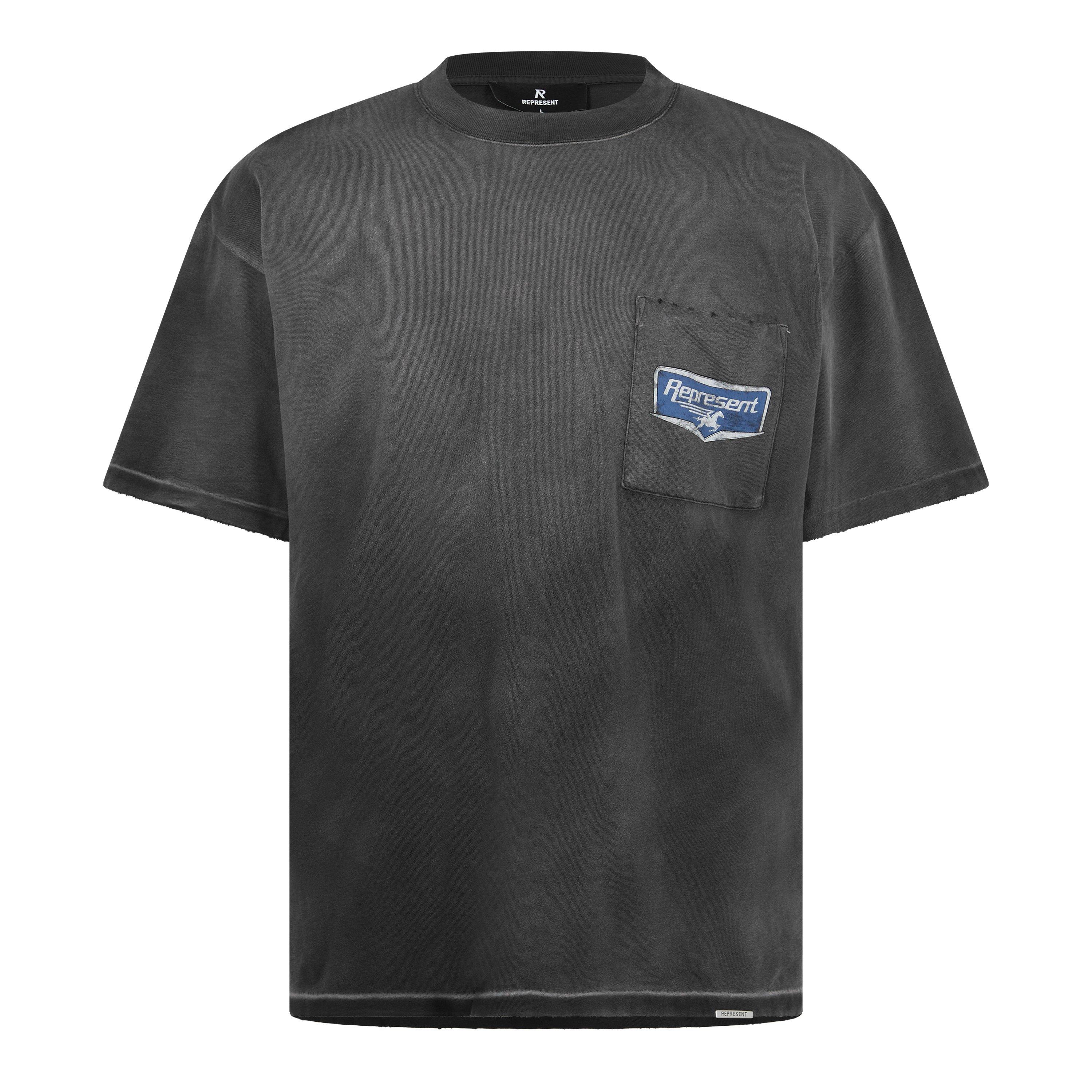 Represent Men's Oversized T-Shirt - Stained Black - XL