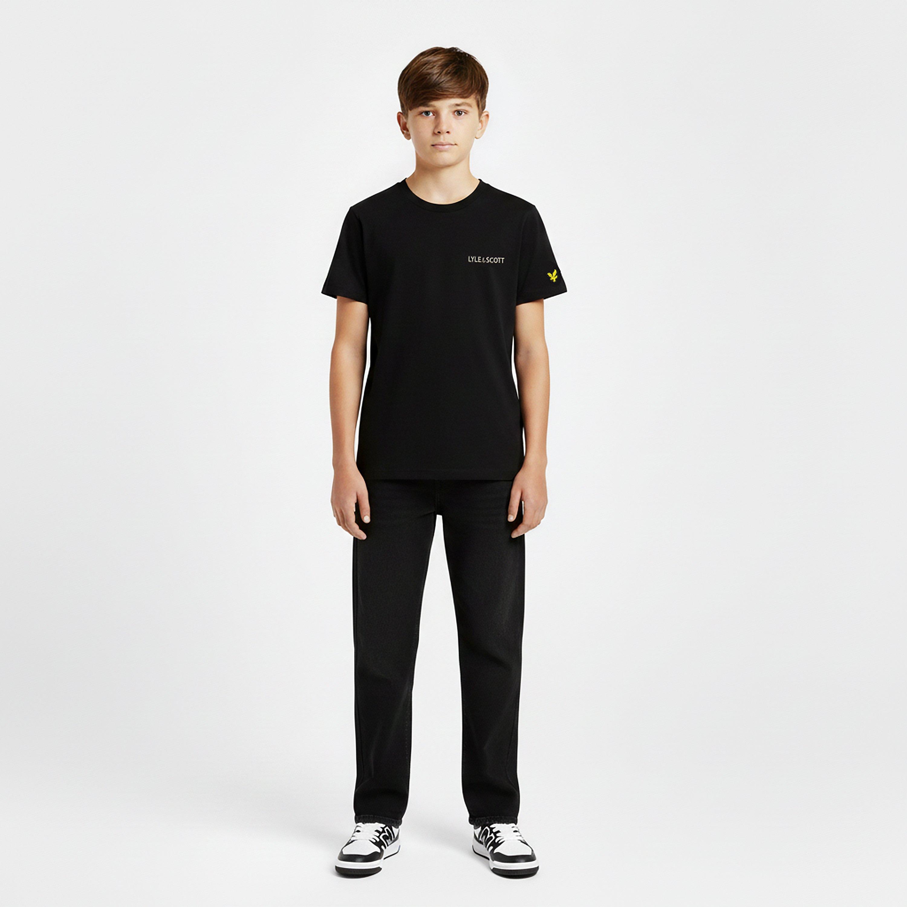 Jet Black Z865 - Lyle and Scott - Kids' Print T-Shirt - 3