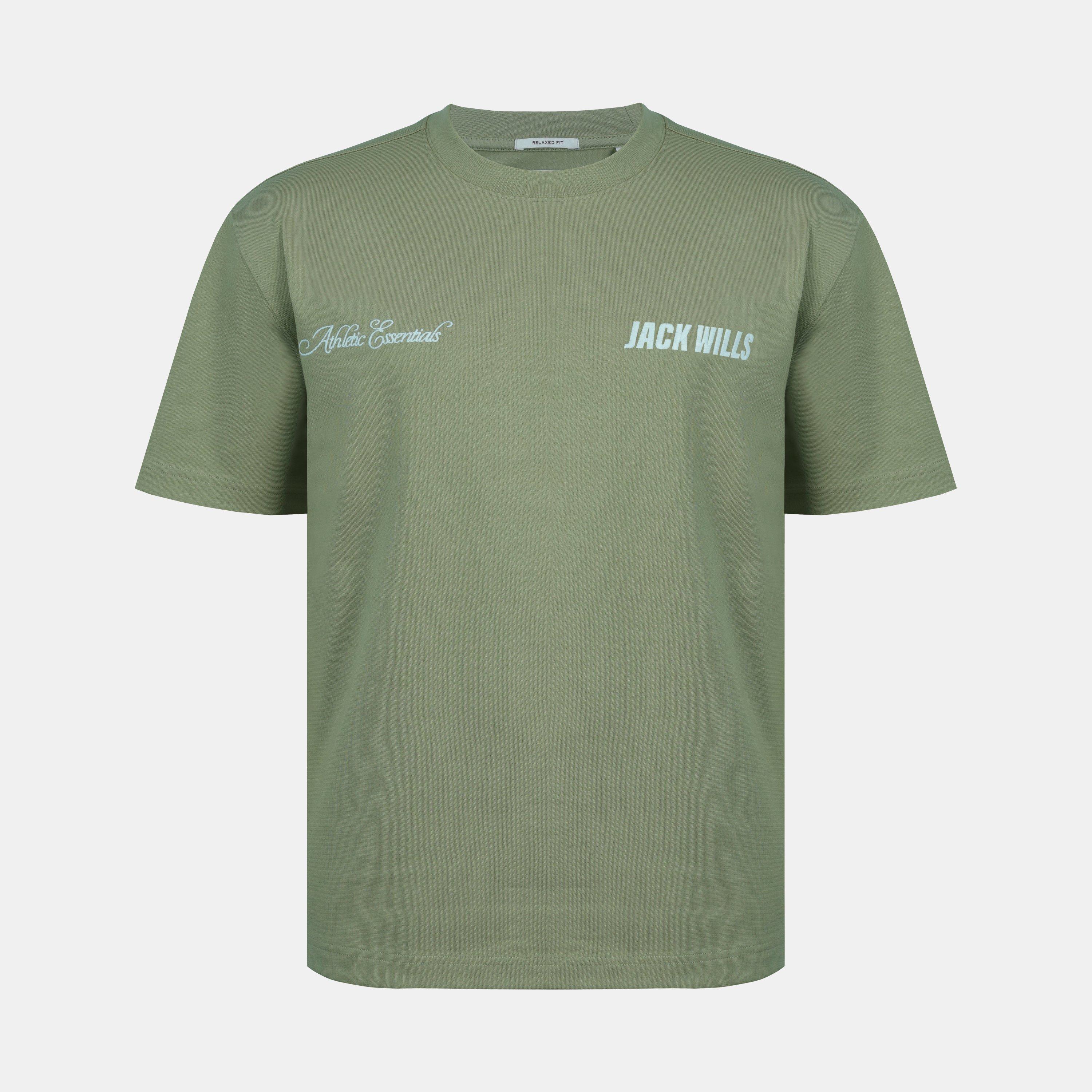 Men's Script Mix Cotton Short Sleeve Oversized T-Shirt