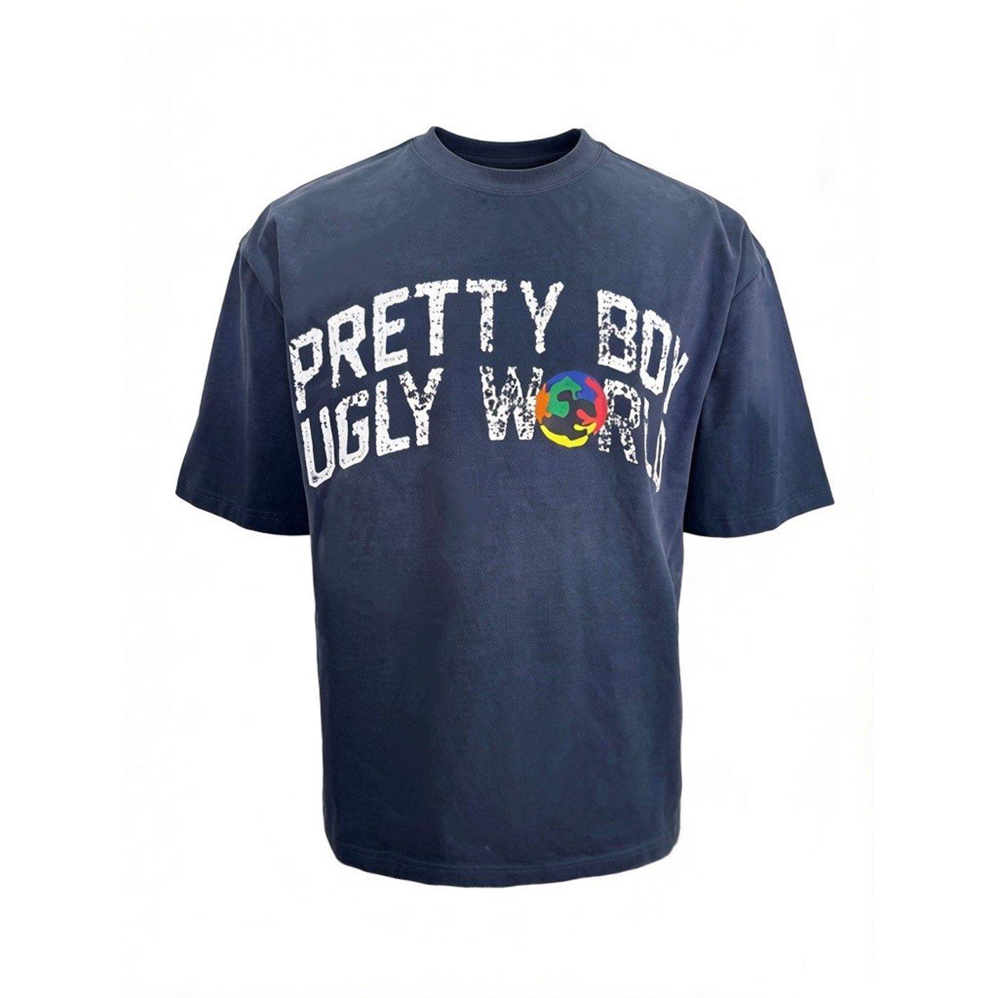 The Pretty Boy Ugly World Cotton Short Sleeve Crew Neck T-Shirt Mens