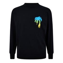 Palm Angels Sprayed Palm Tree Logo T-Shirt