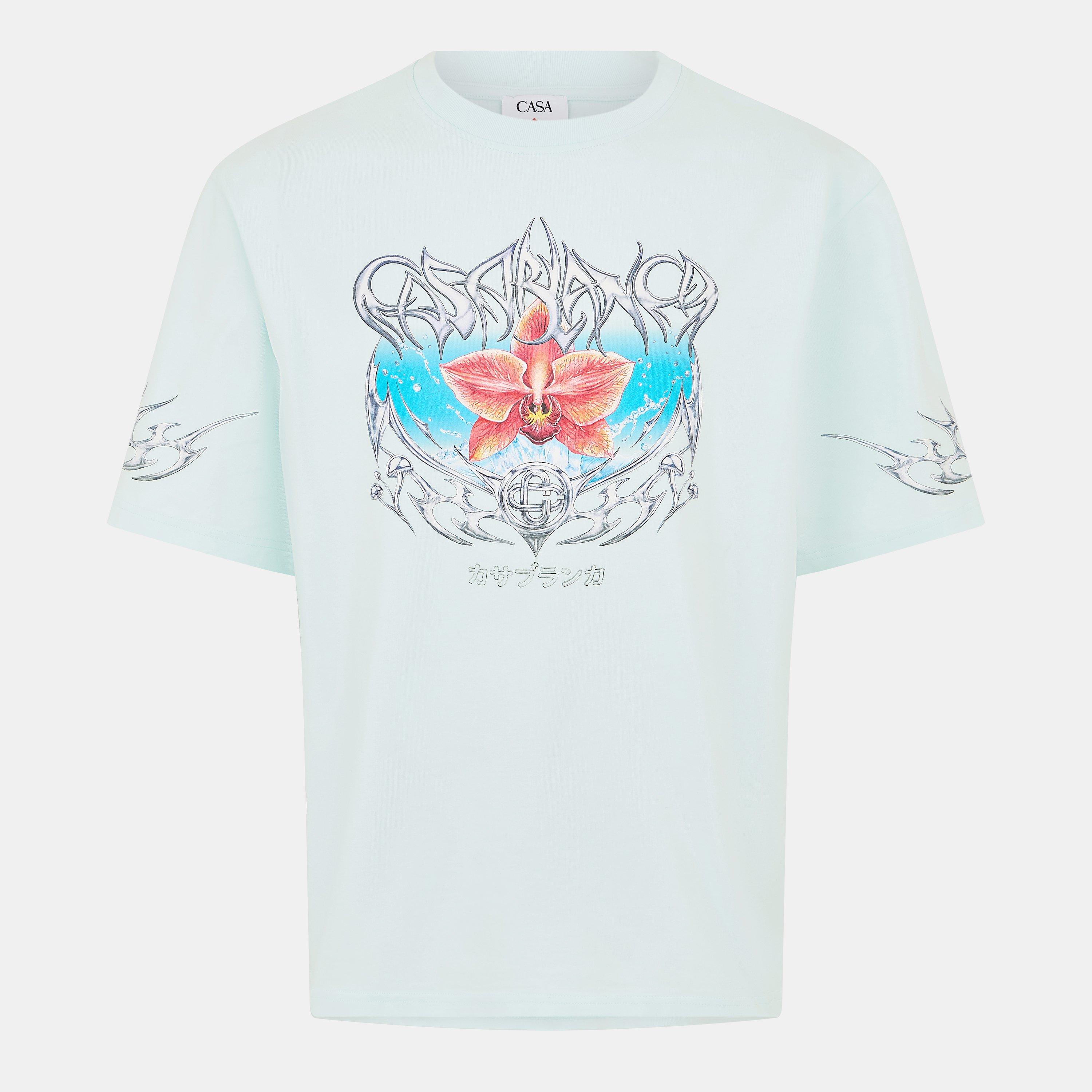 Pale Blue - Casablanca - Men's Blades T-Shirt - 1