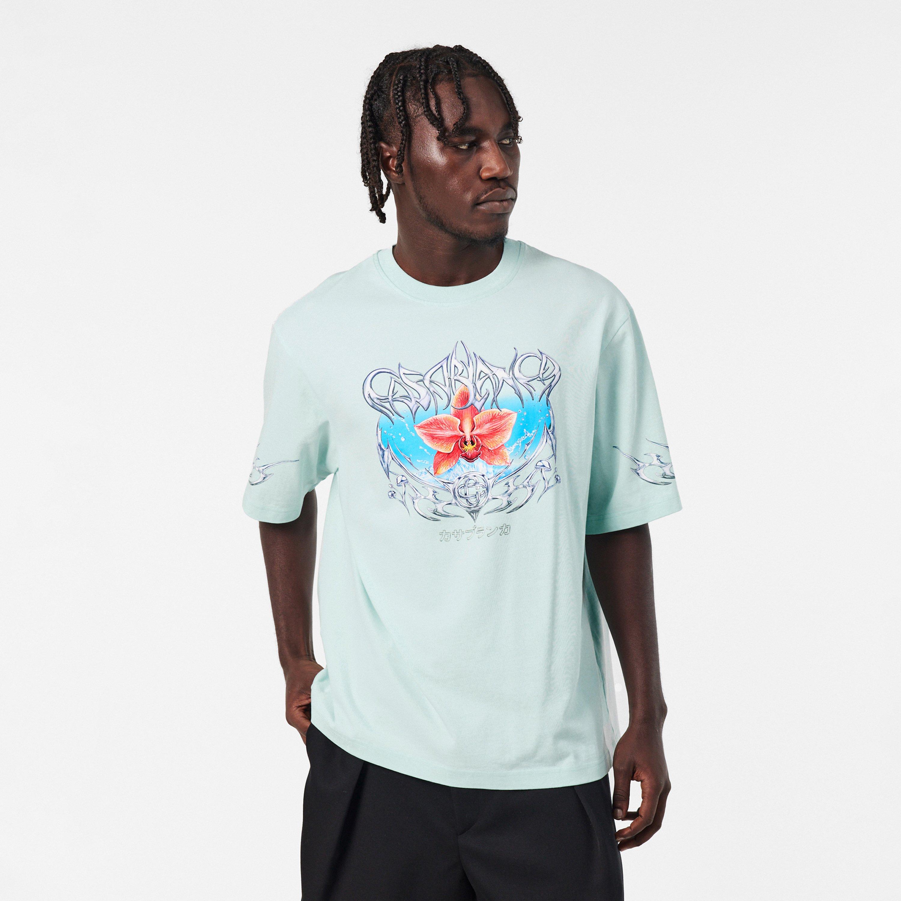 Pale Blue - Casablanca - Men's Blades T-Shirt - 3