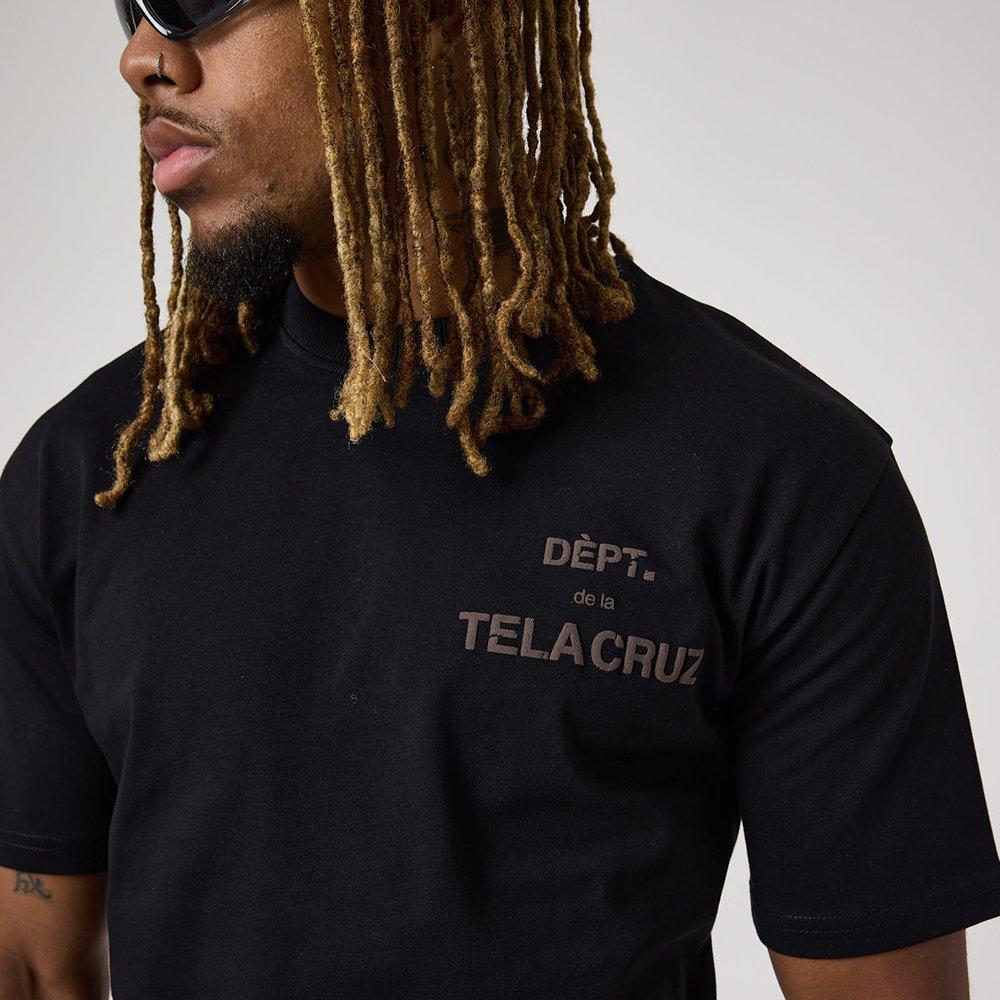 Zwart/Taupe - Tela Cruz - Men's Oversized T-Shirt - 3