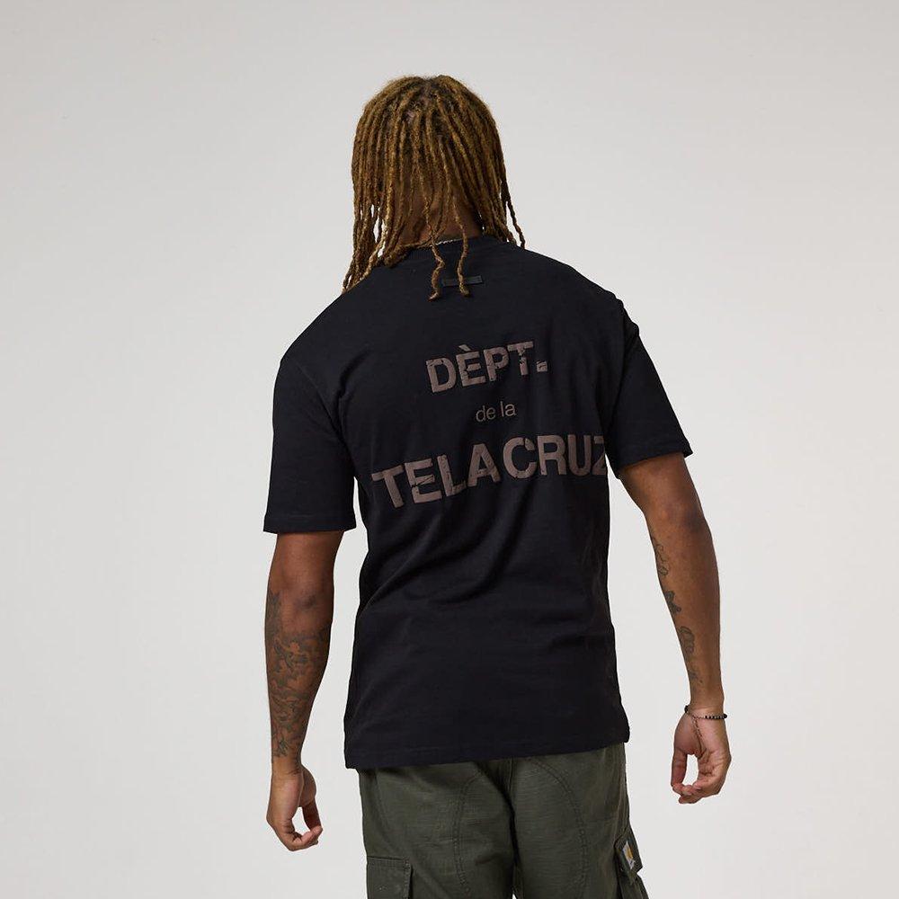 Zwart/Taupe - Tela Cruz - Men's Oversized T-Shirt - 4