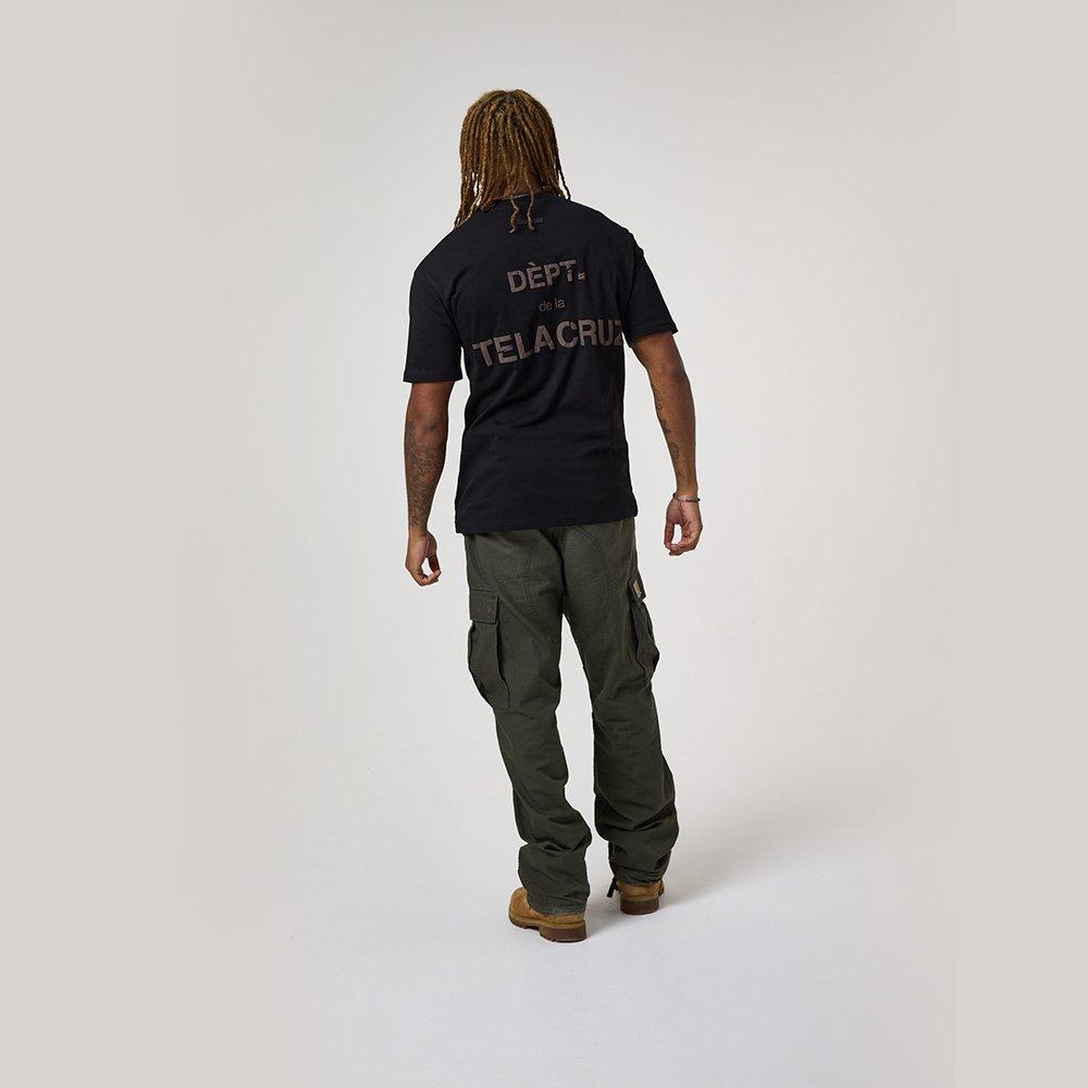 Zwart/Taupe - Tela Cruz - Men's Oversized T-Shirt - 6