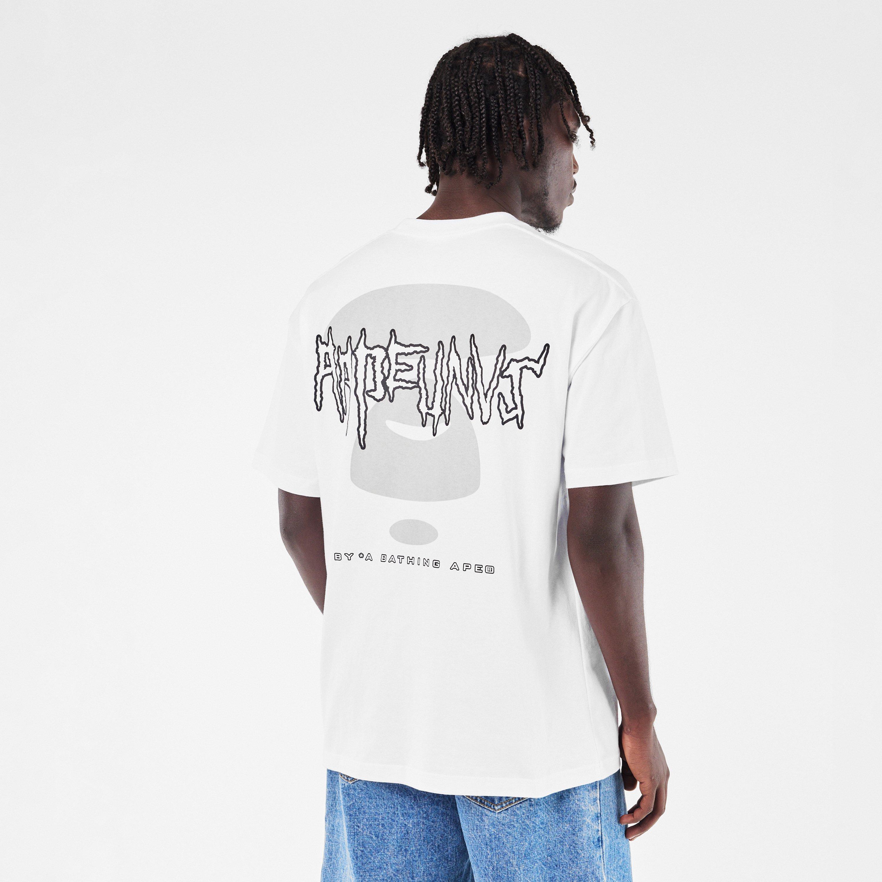 White - AAPE - Men's Oversized T-Shirt - 4