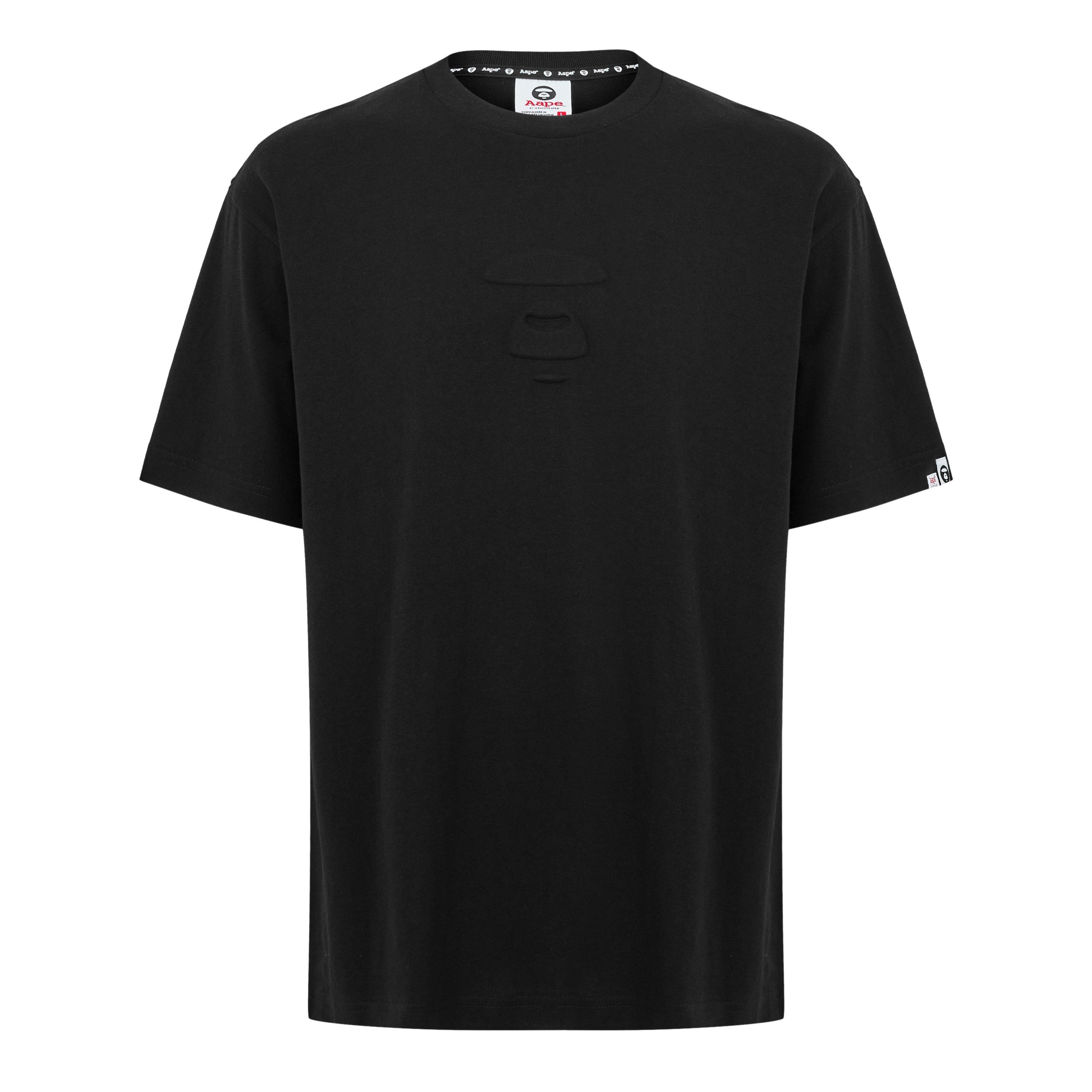 Black - AAPE - Men's Oversized T-Shirt - 1