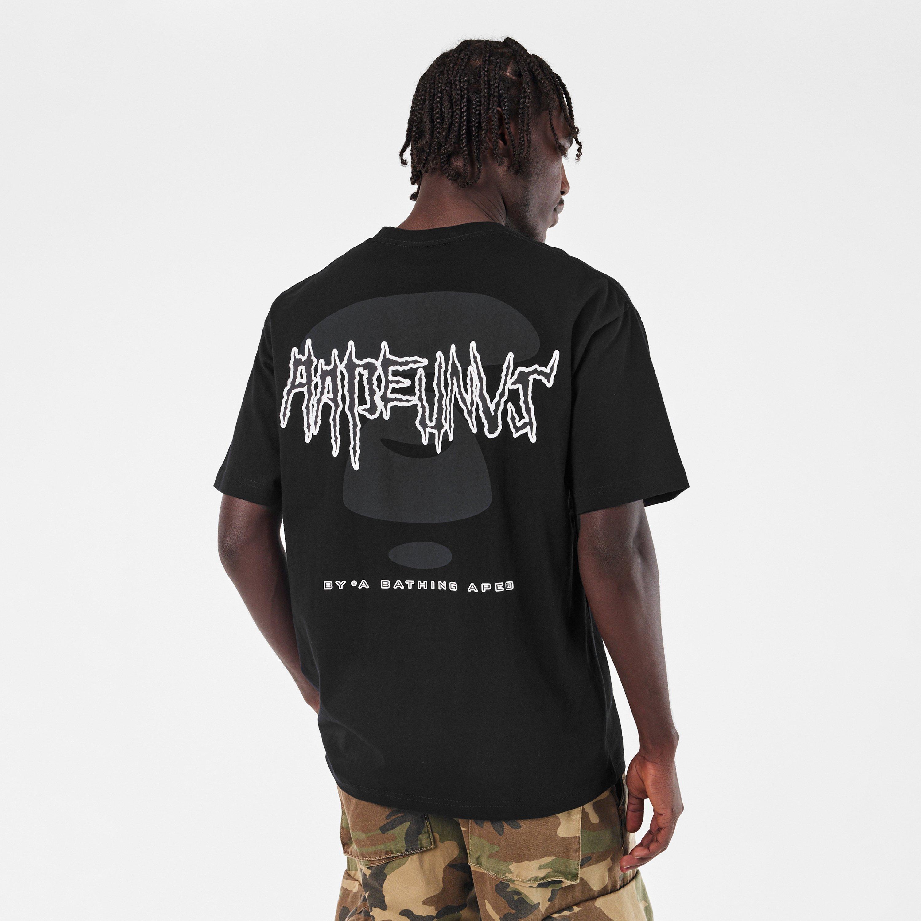 Black - AAPE - Men's Oversized T-Shirt - 4