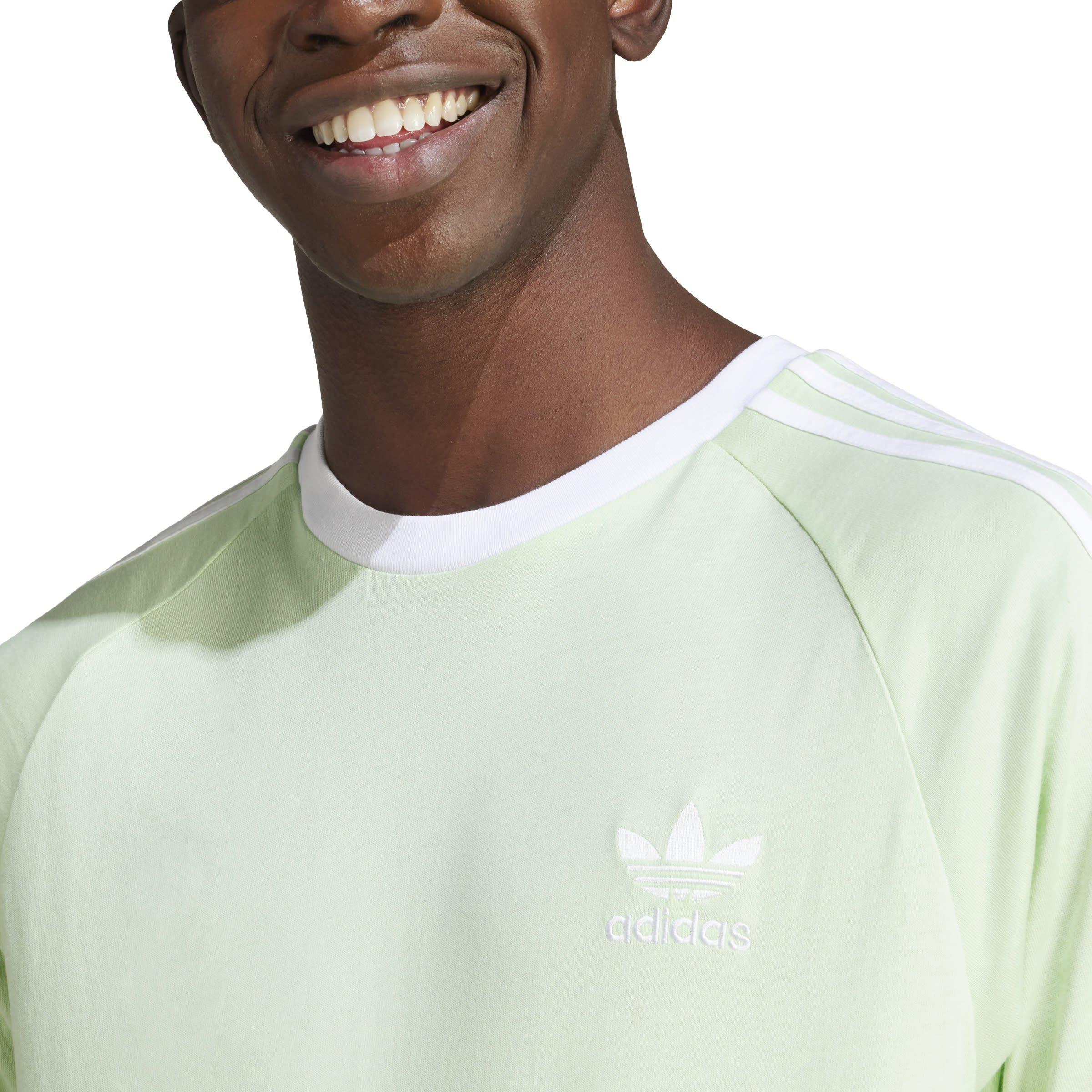 Green - adidas Originals - Stripes Regular Fit T-Shirt - 5