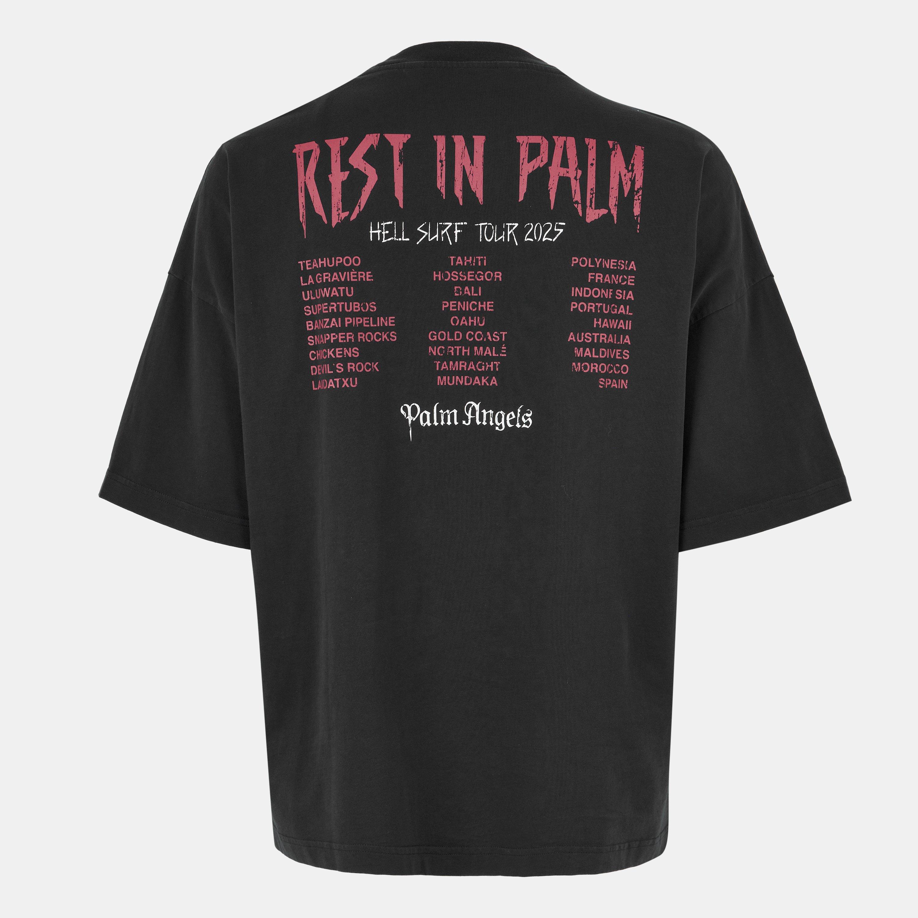 Black - Palm Angels - Men's Oversized T-Shirt - 2
