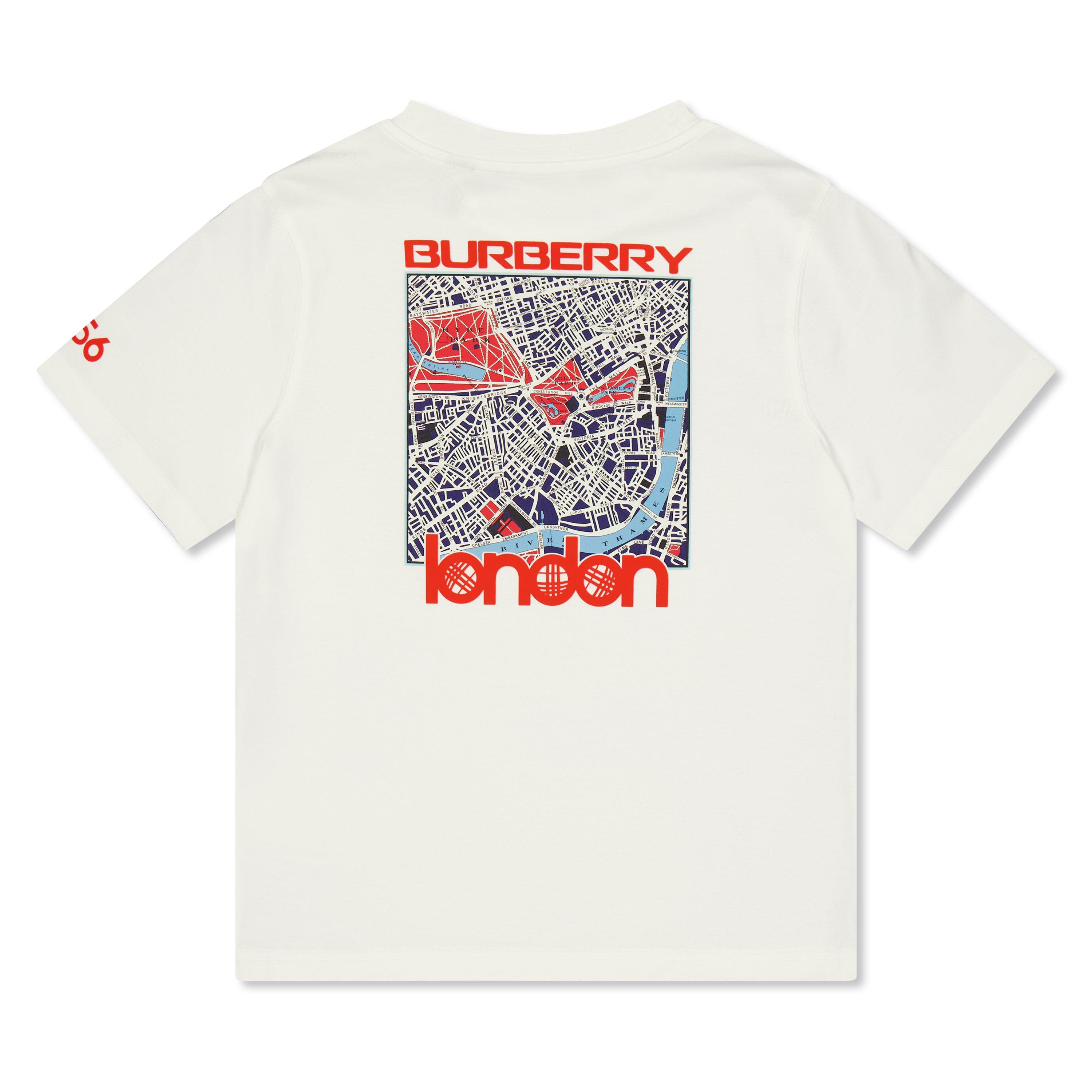 White A1464 - Burberry - Burb Map Tee Jn64 - 2