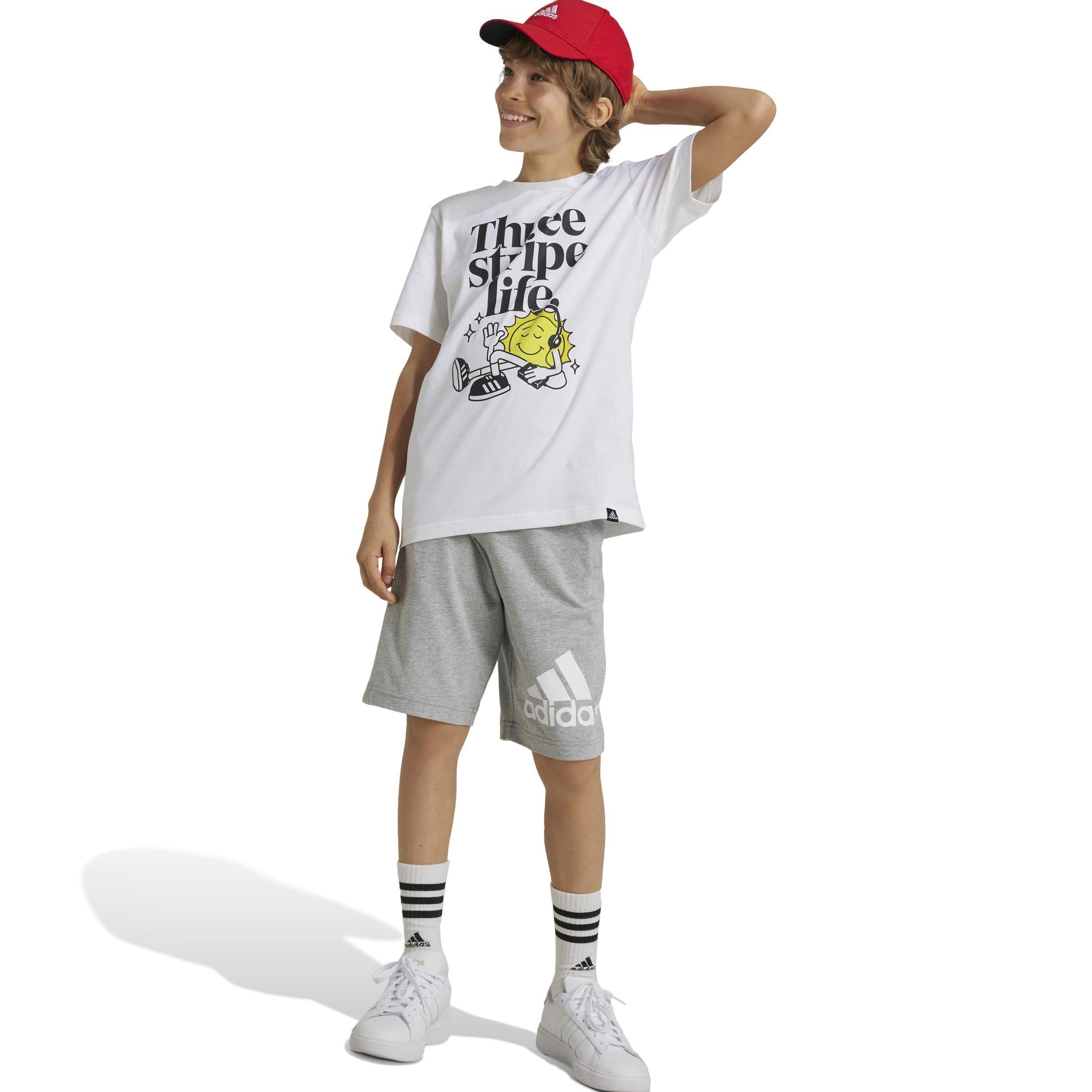 White - adidas - Kids' Positivity Table Graphic Regular Fit T-Shirt - 4
