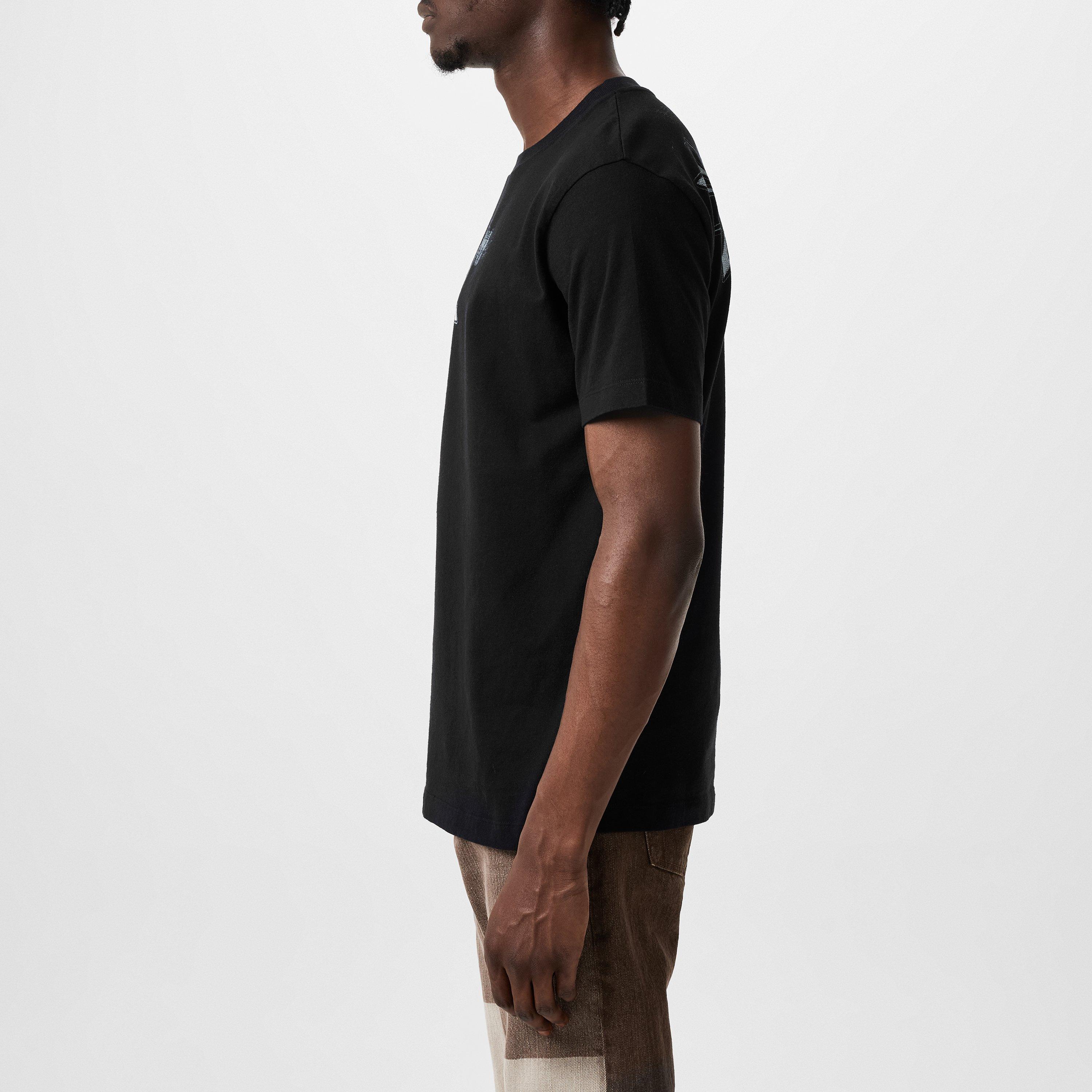 Zwart/Wit - Off White - Men's Slim S/S Graphic T-Shirt - 2