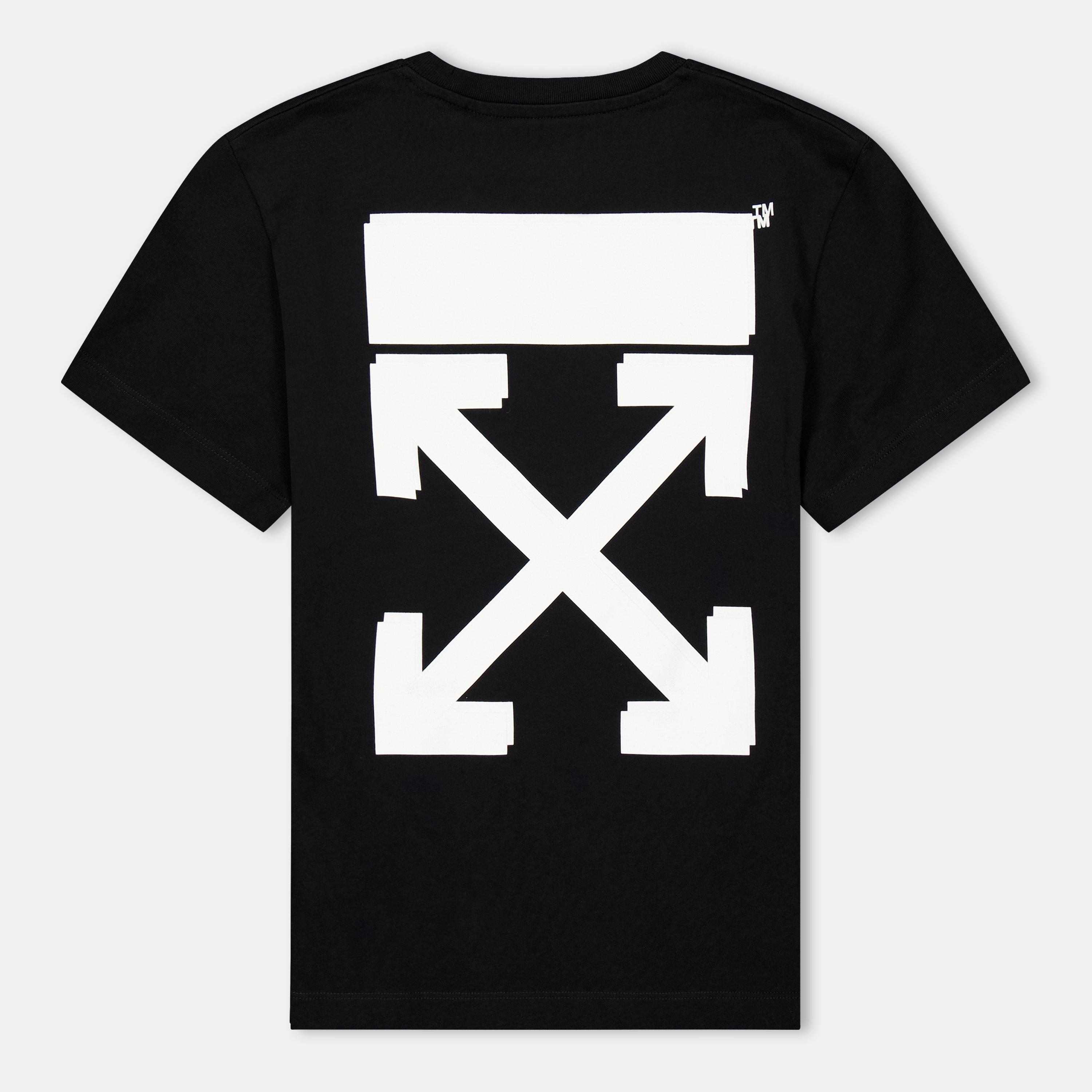Black/White - Off White - Kids Arrow Design T-Shirt - 2