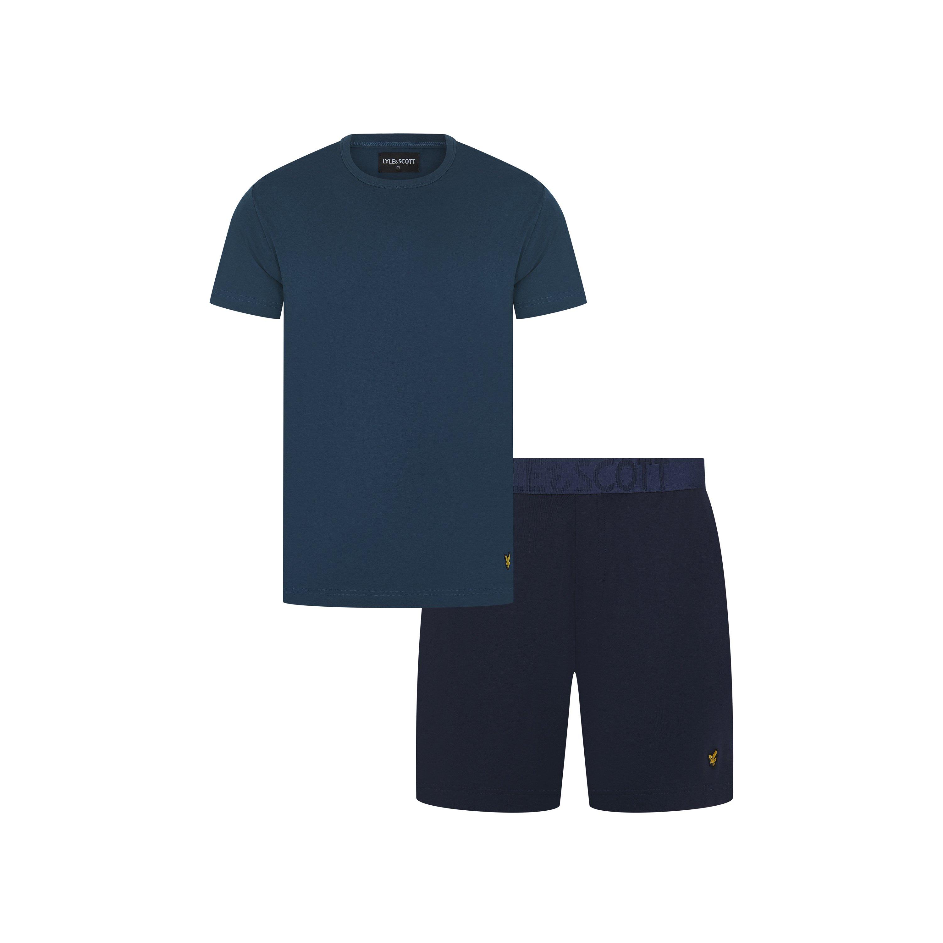 Dark Denim - Lyle and Scott - Men's Idris Pyjama Set - 1