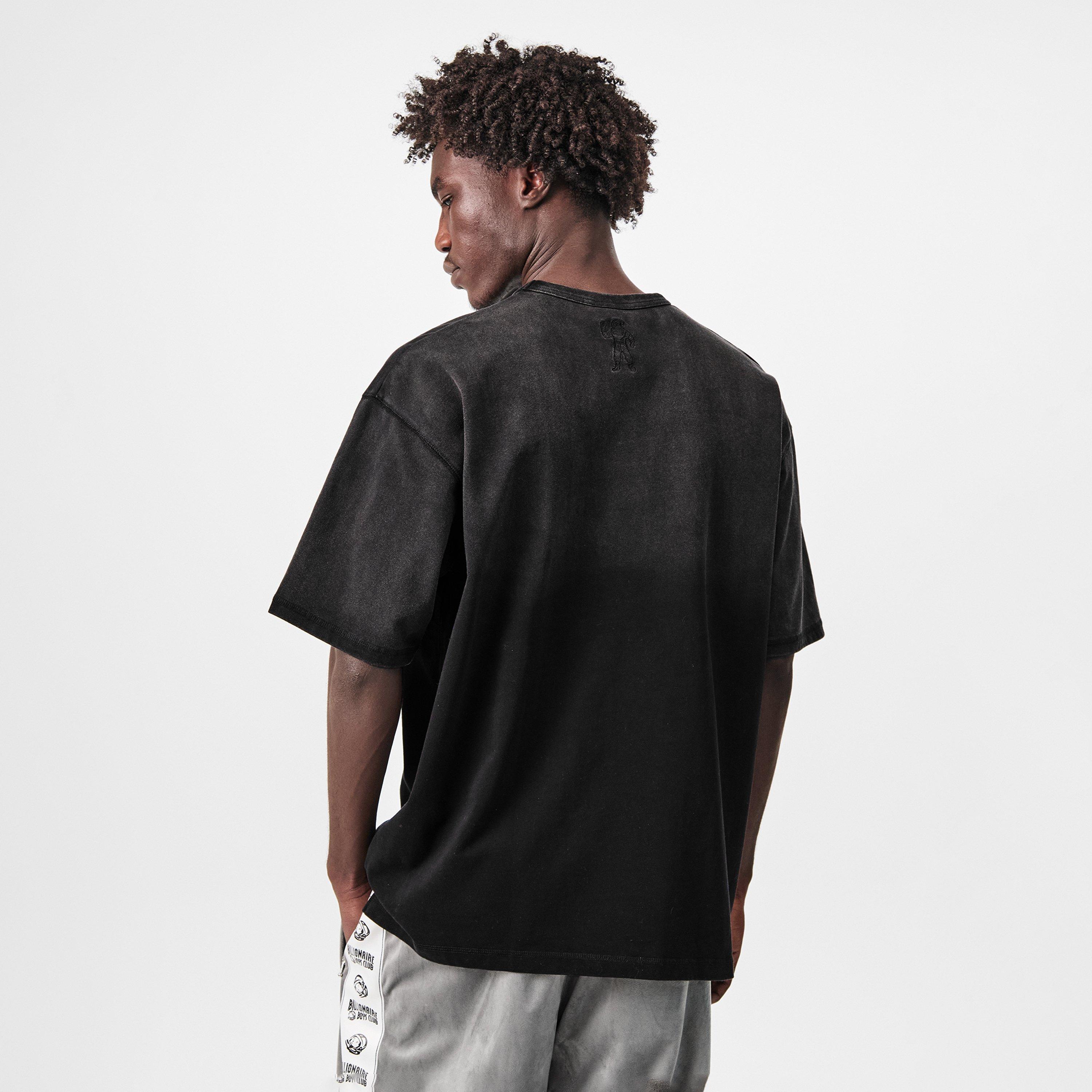 Black - Billionaire Boys Club - Men's BBC Washed Arch Oversized T-Shirt - 4