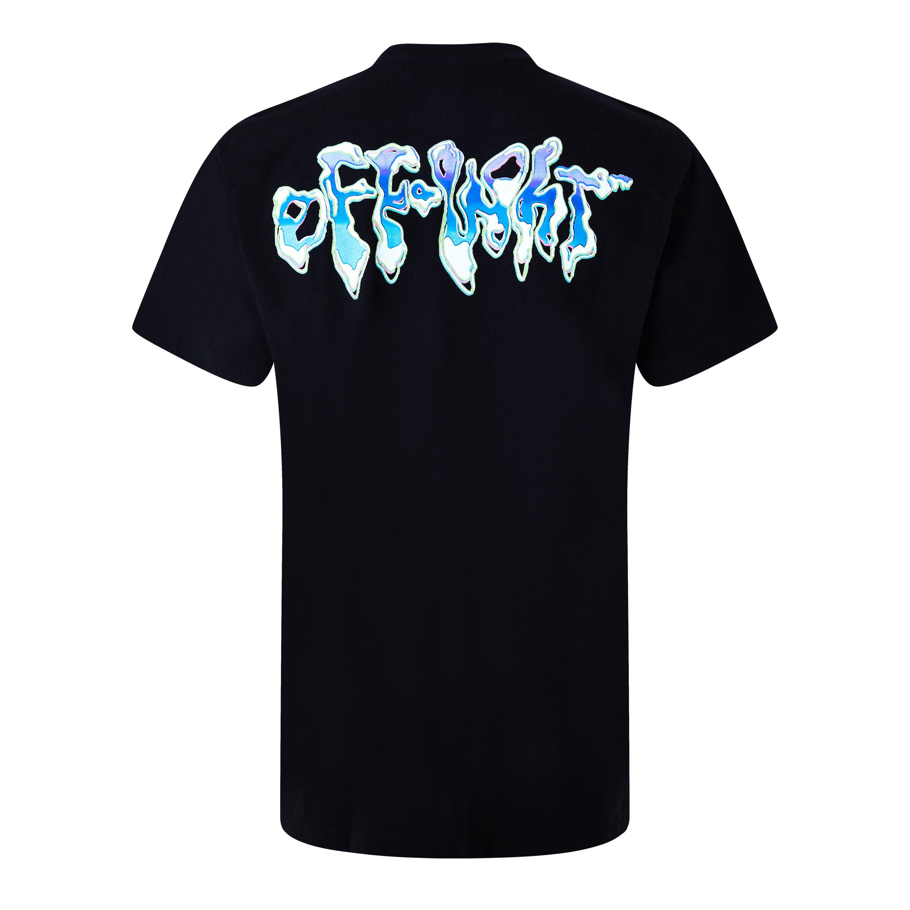 Noir/Bleu - Off White - Men's Liquid Logo T-Shirt - 6