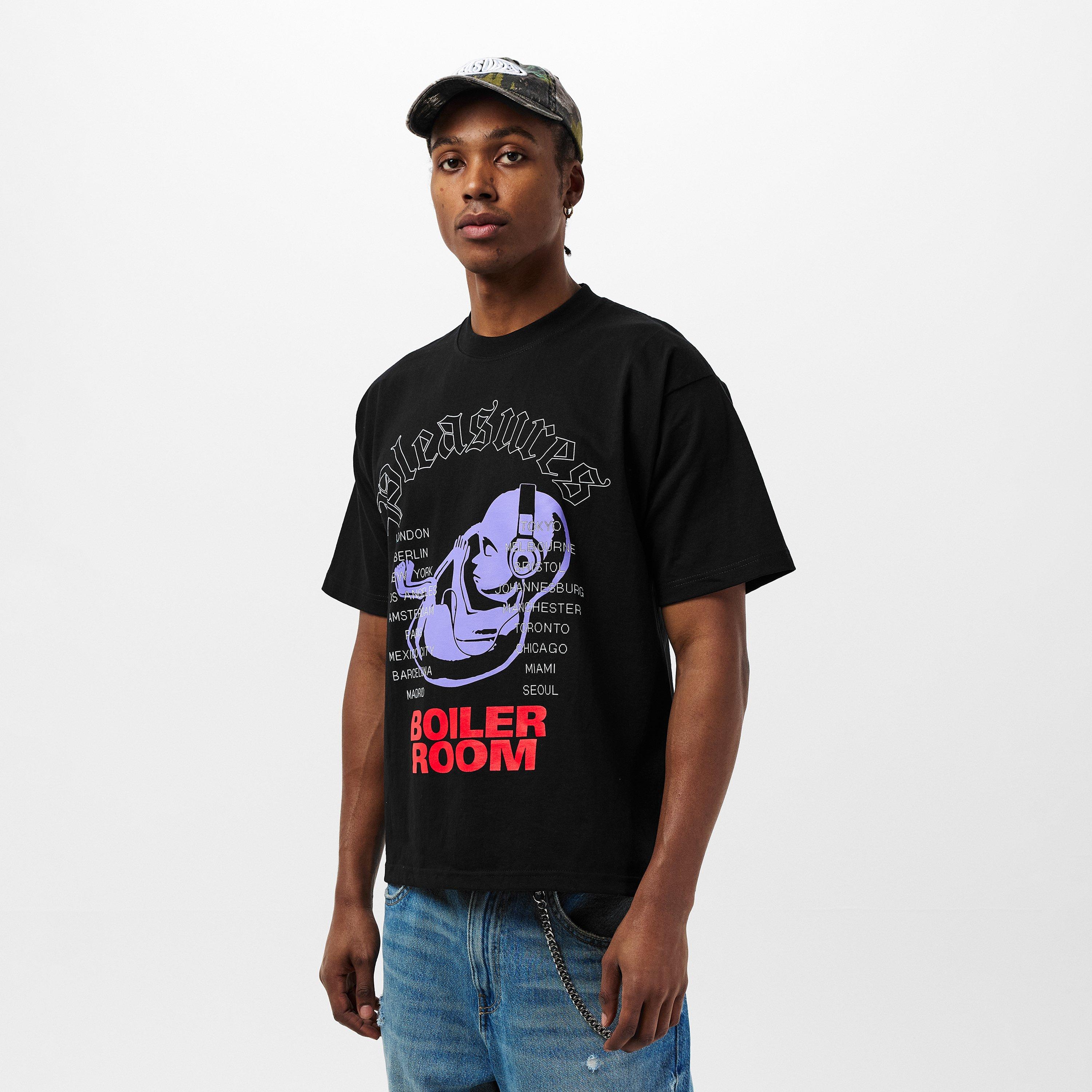 Black - Pleasures - Men's Pleasur Headphone Te T-Shirt - 3