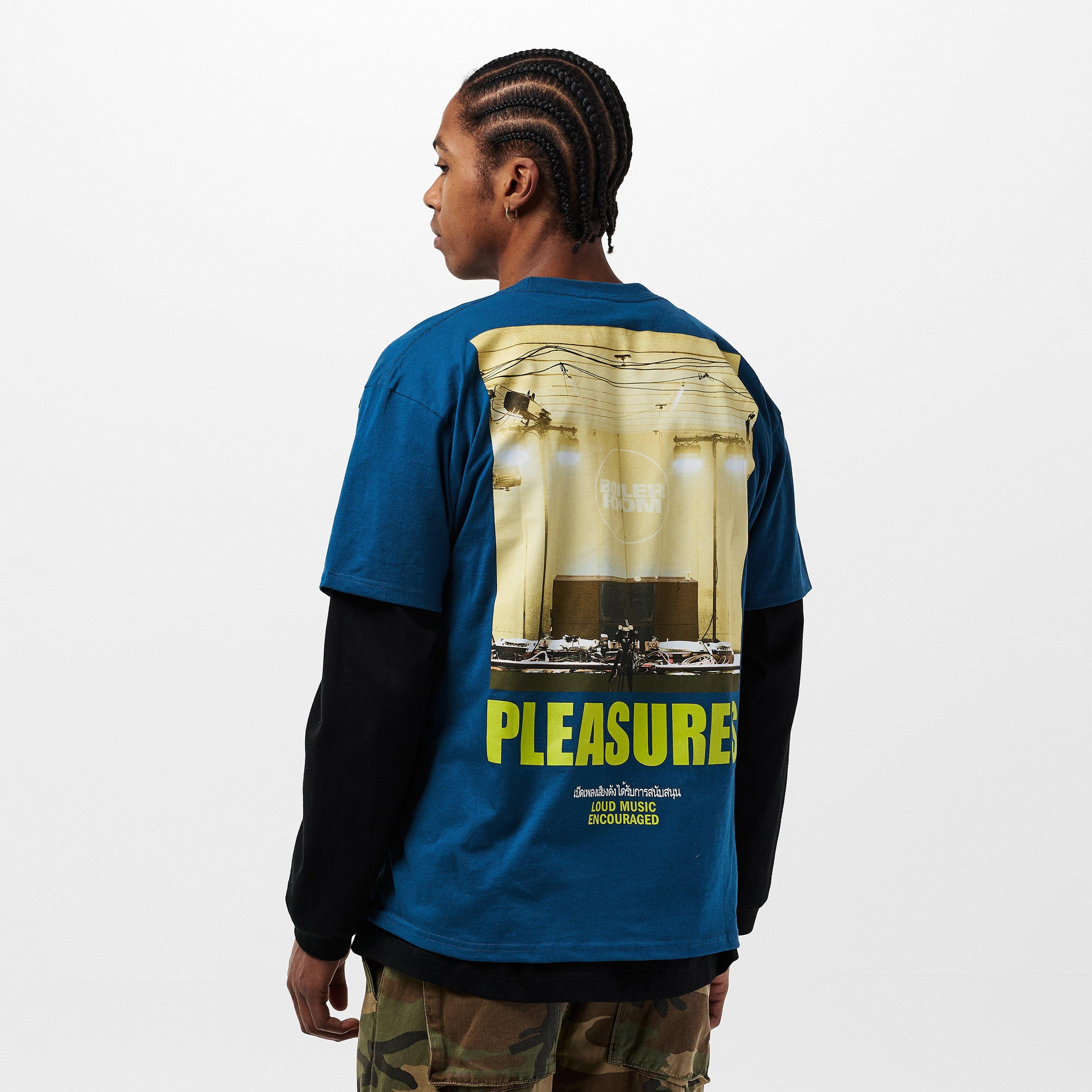 Blue - Pleasures - Men's Pleasur Turntable T-Shirt - 4