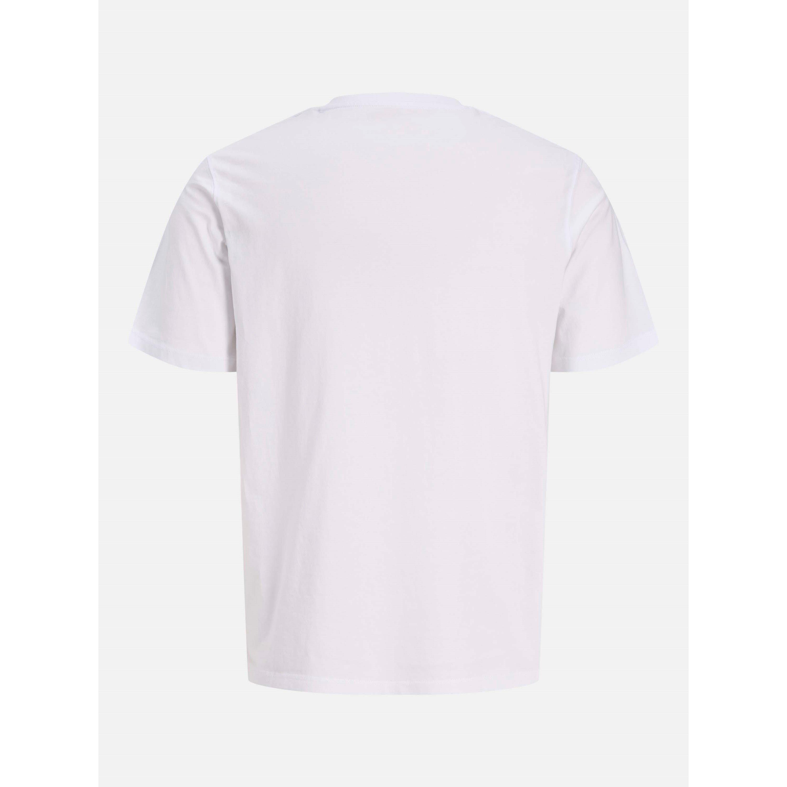 Bijela - Jack and Jones - Men's Basic Short Sleeve O-Neck T-Shirt - 2